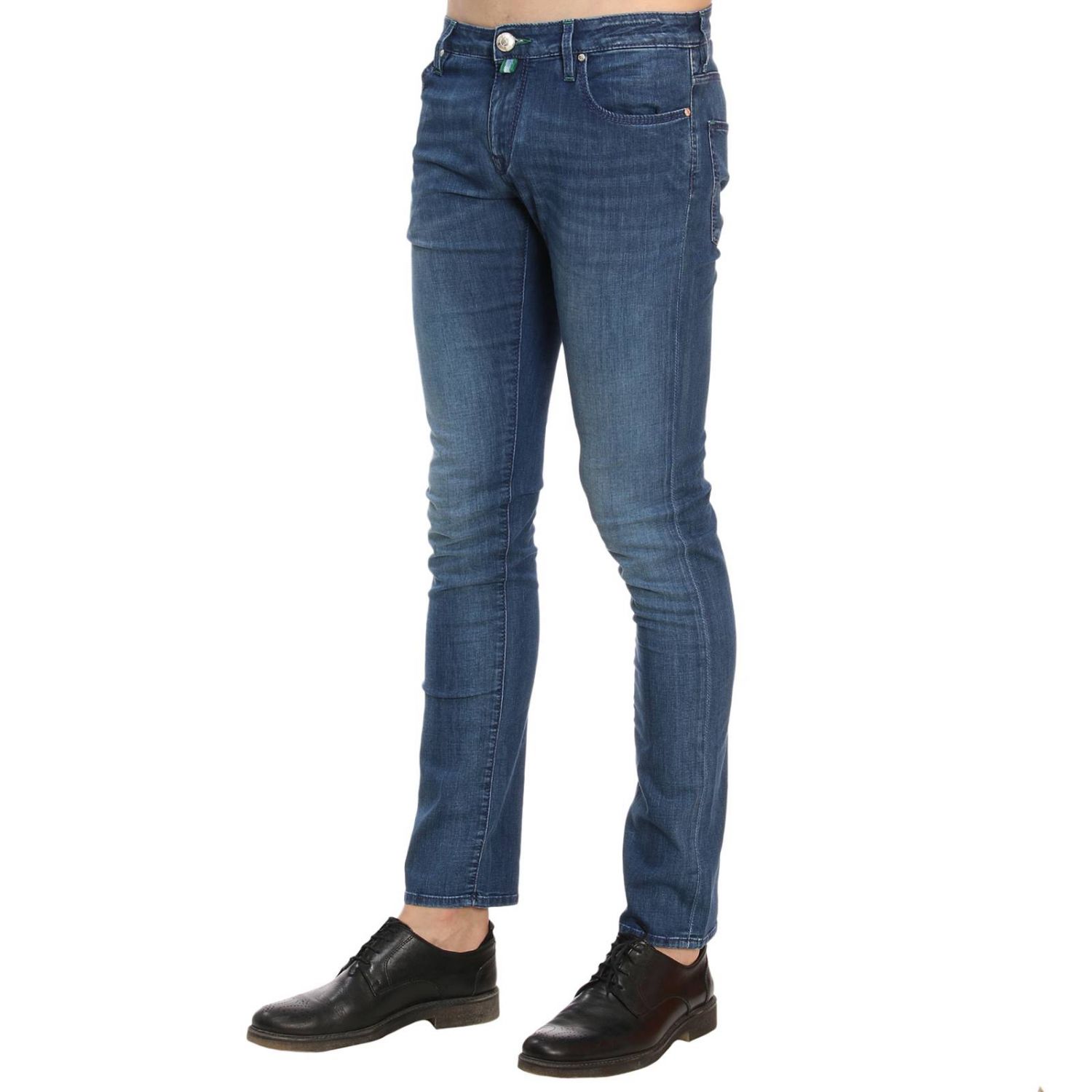 Jacob Cohen Outlet: Jeans 696 skinny in cotone stretch used con foulard -  Denim | Jeans Jacob Cohen 00517 W5 GIGLIO.COM
