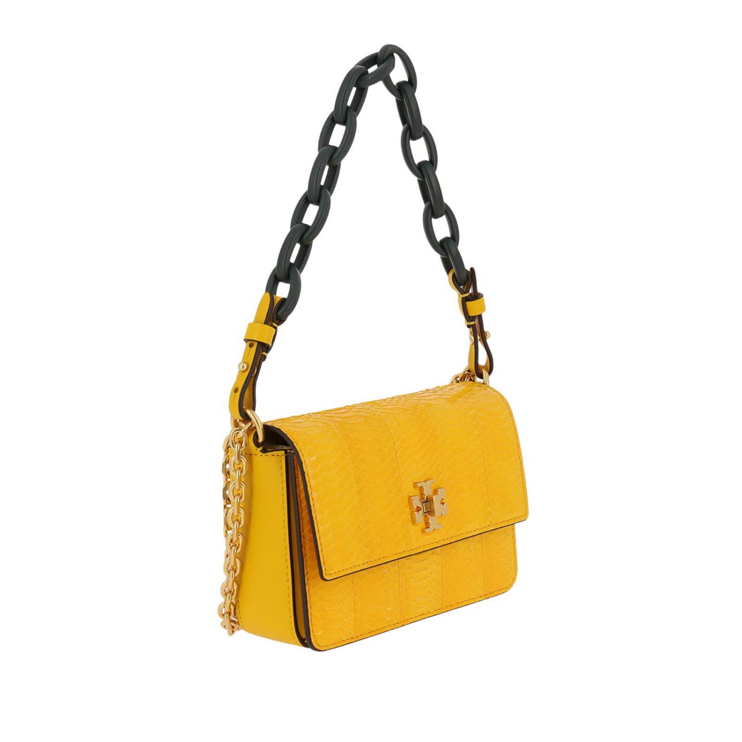 tory burch yellow handbag