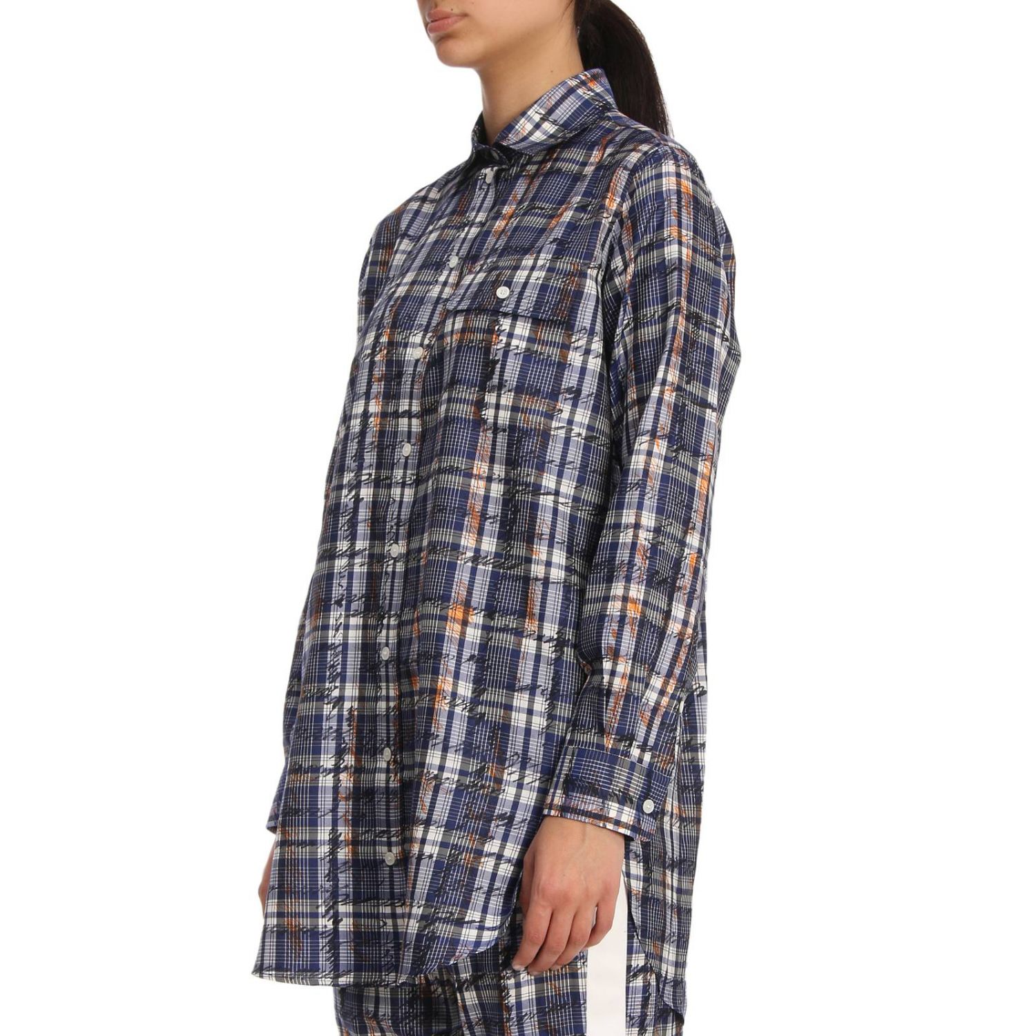 burberry blue shirt women