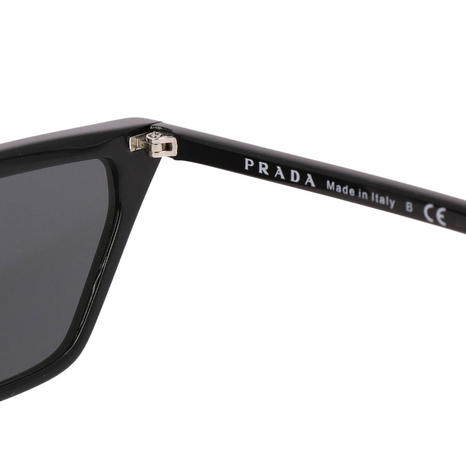 prada brille schwarz weiß