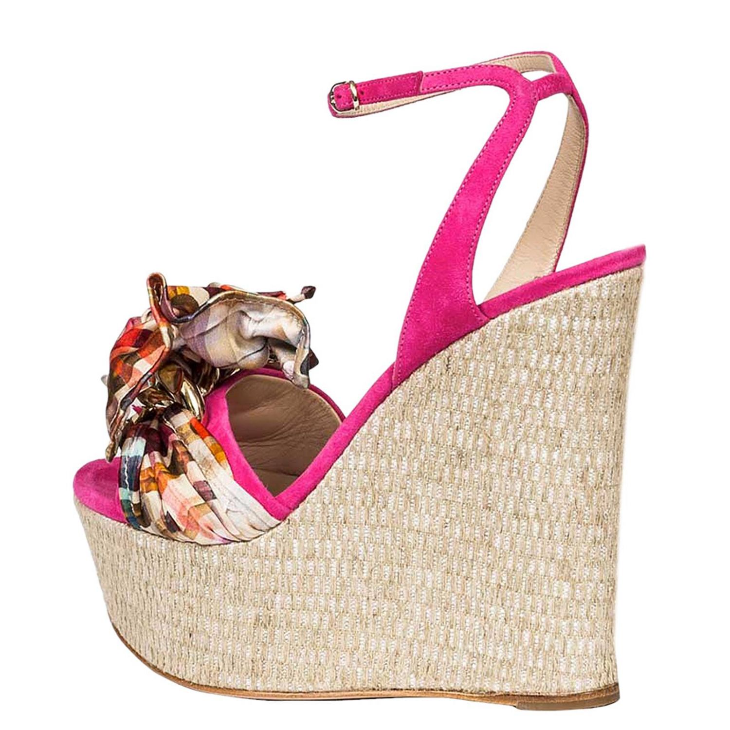 Casadei Outlet: Wedge shoes women - Pink | Wedge Shoes Casadei ...