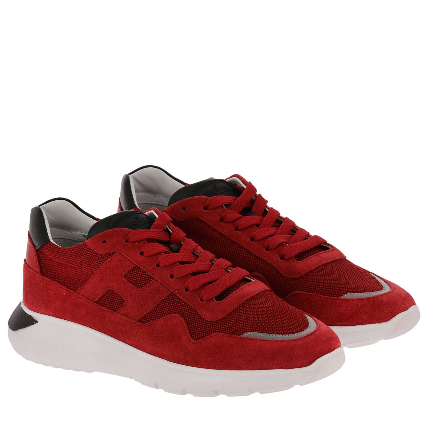 HOGAN: Shoes men - Red | Sneakers Hogan GYM3710AJ10 J4V GIGLIO.COM