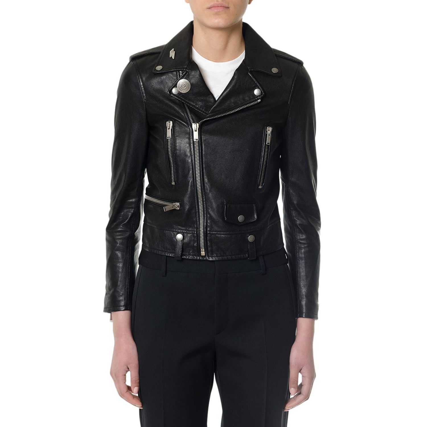 SAINT LAURENT: Jacket women | Jacket Saint Laurent Women Black | Jacket ...