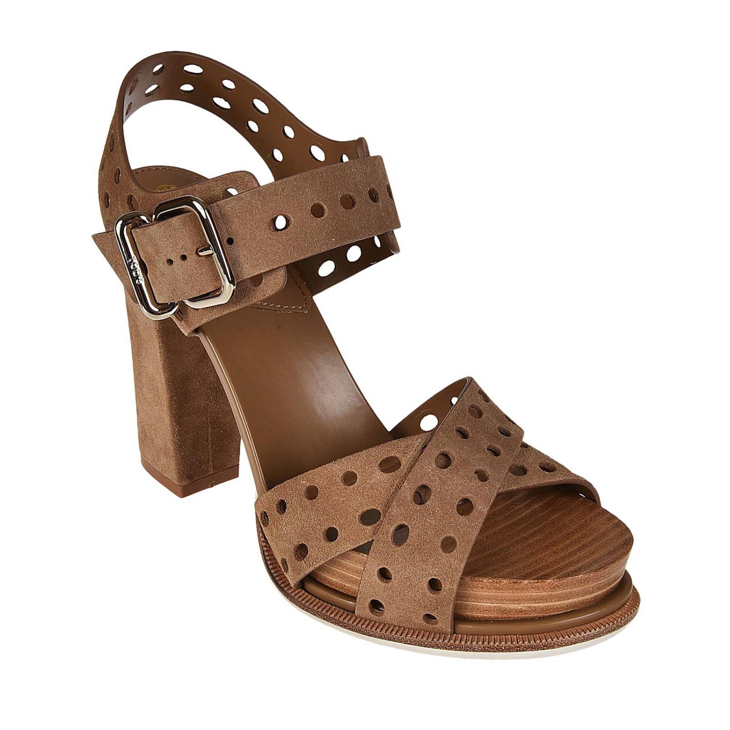 Tods Outlet Shoes women Tod's Heeled Sandals Tods Women Beige