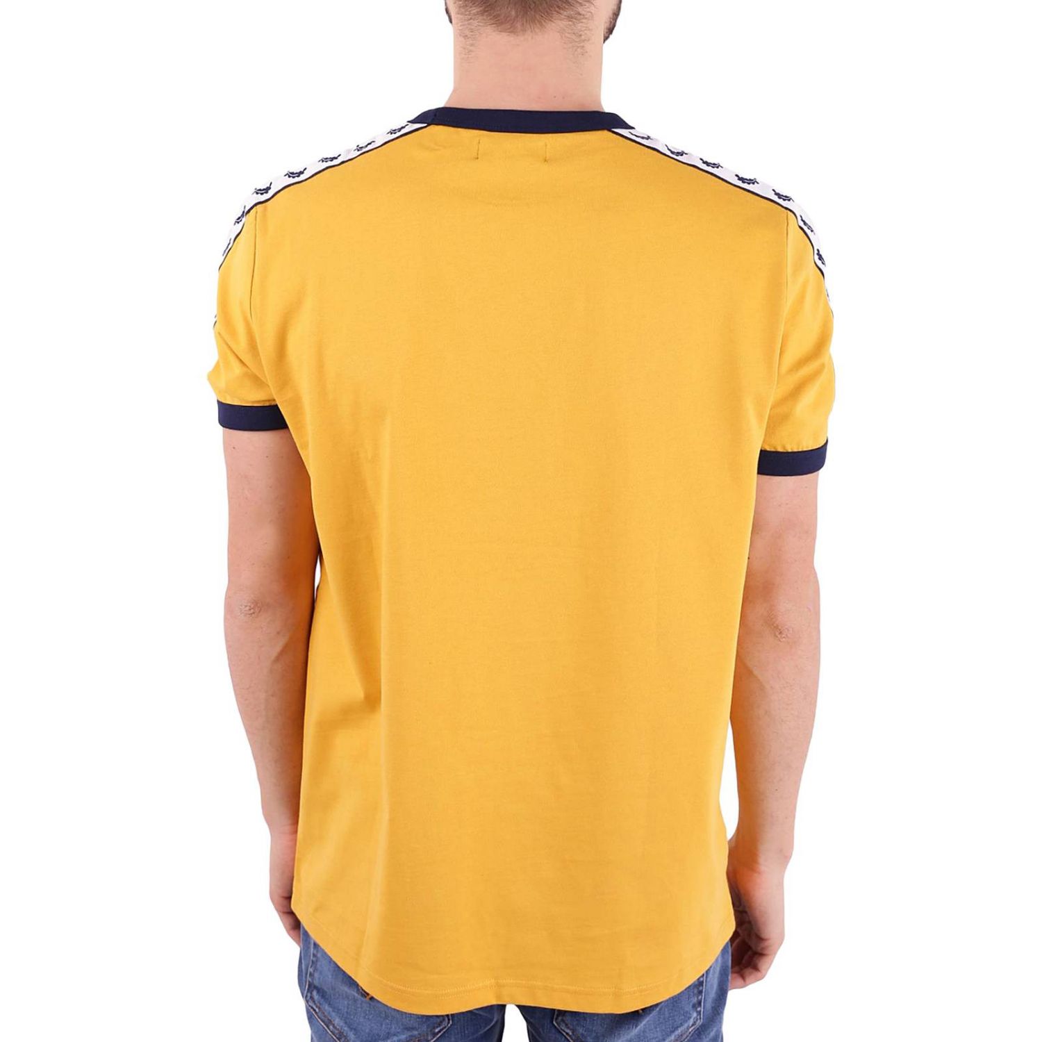yellow fred perry jumper