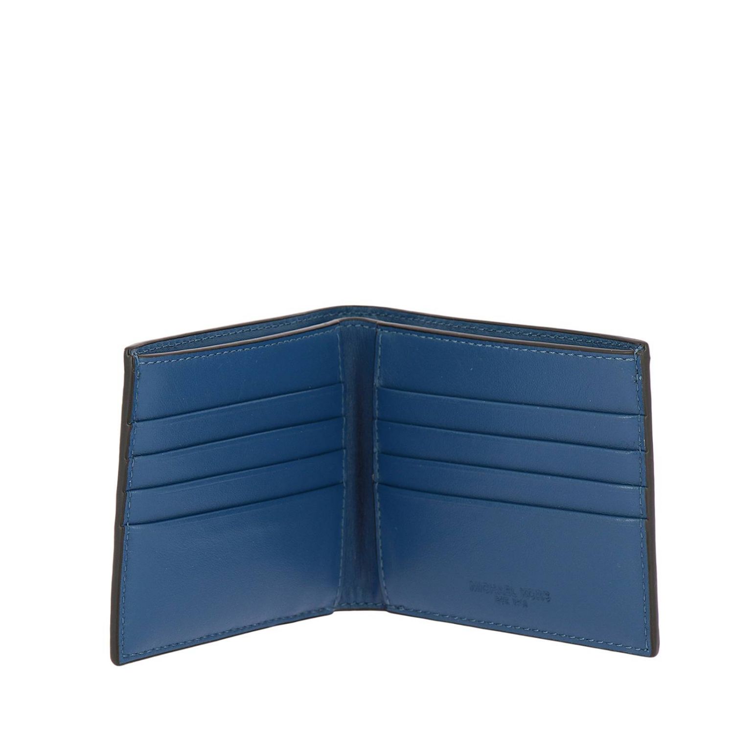 blue michael kors wallet men