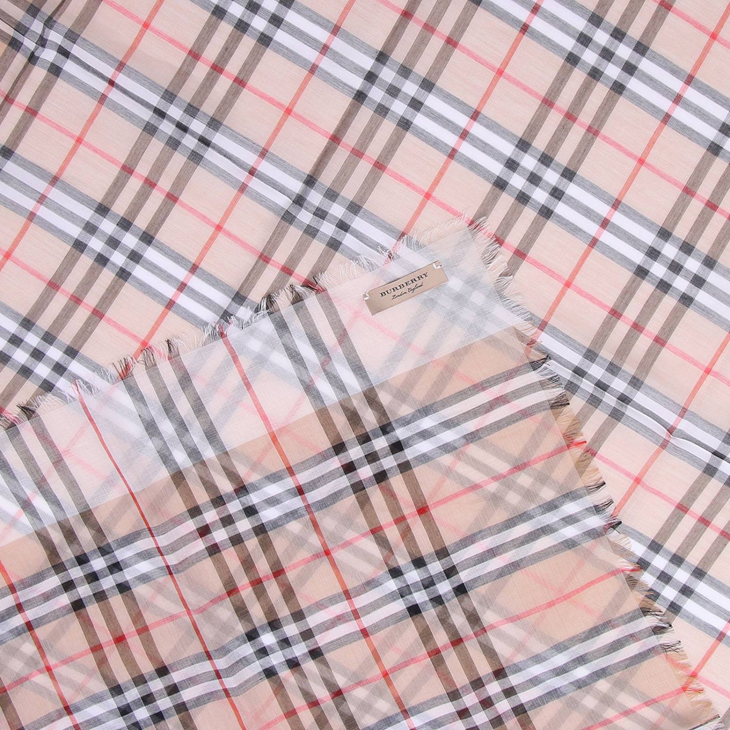 Burberry Outlet Scarf women White Scarf Burberry 4071015