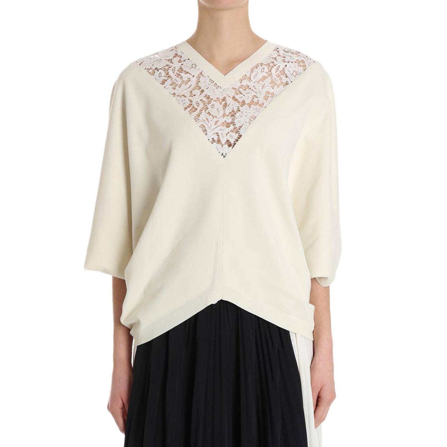 Valentino Outlet: Sweater women | Sweater Valentino Women Ivory ...