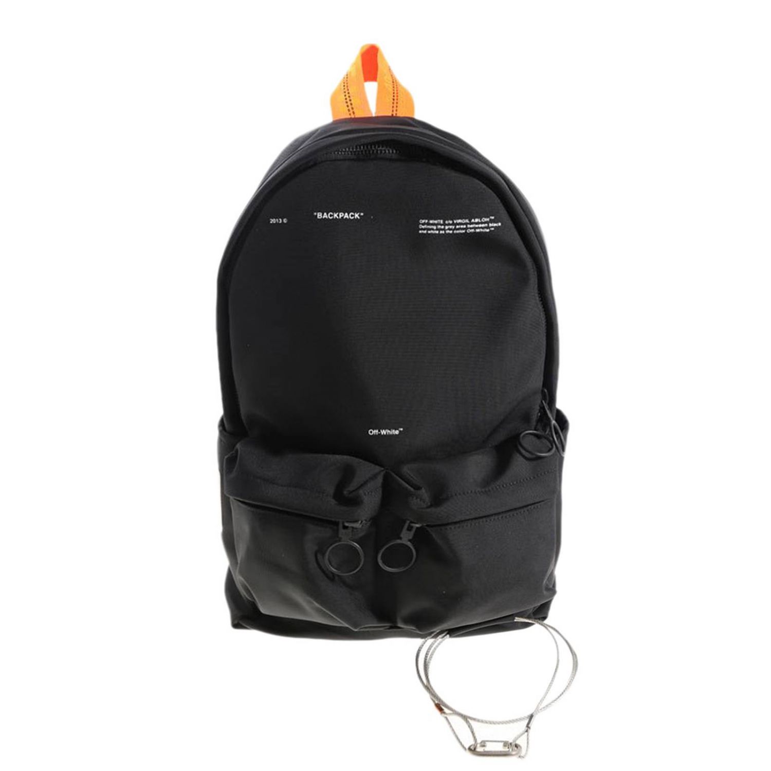 off white backpack orange straps