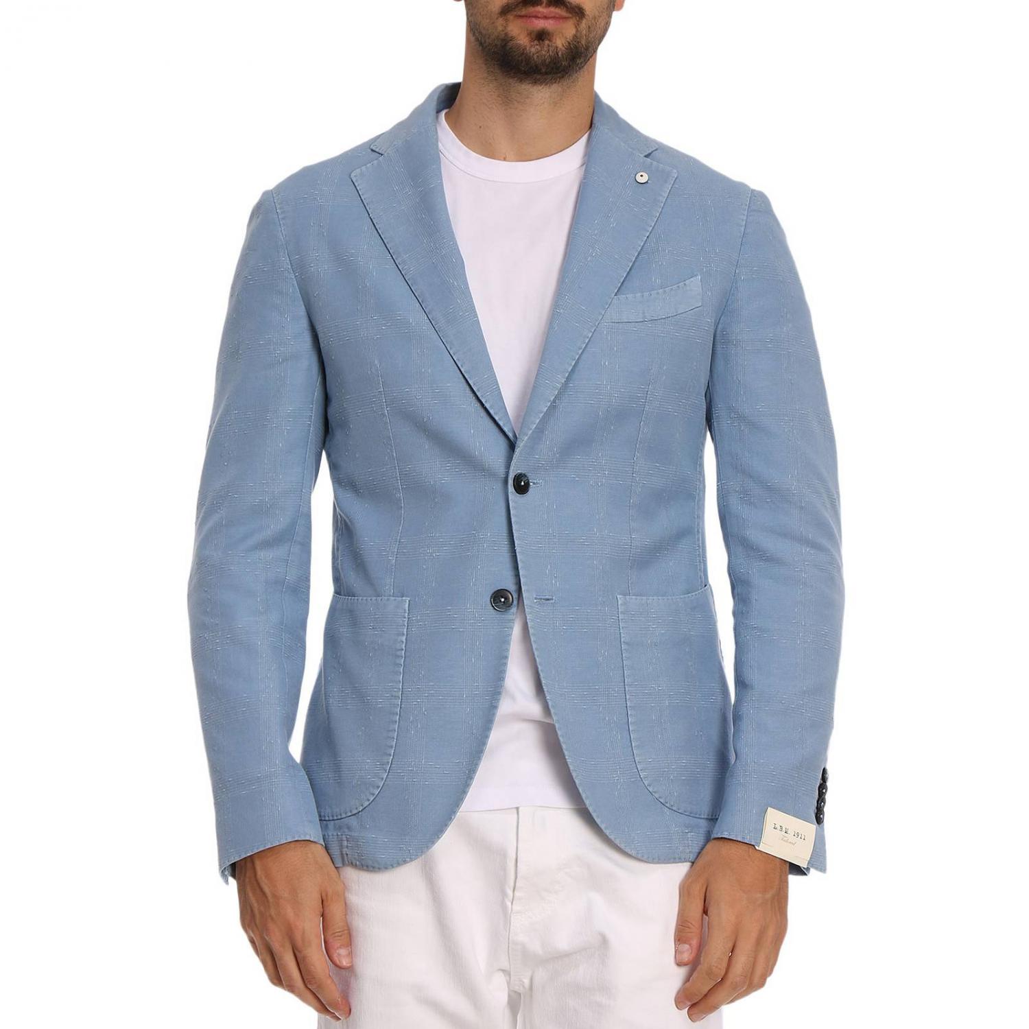 L.b.m. 1911 Outlet: Blazer For Man - Gnawed Blue | L.b.m. 1911 Blazer ...