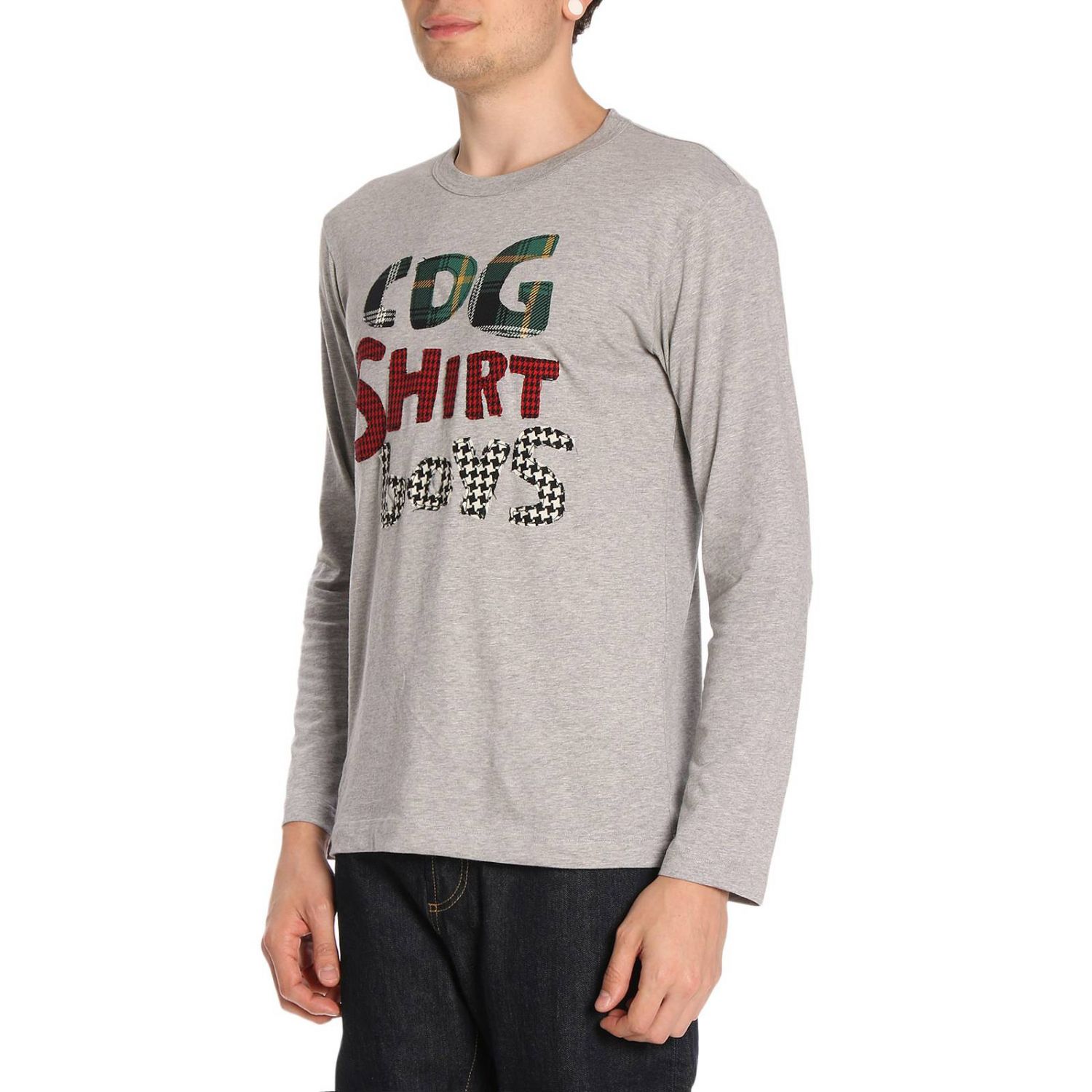 comme des garçons t shirt homme gris