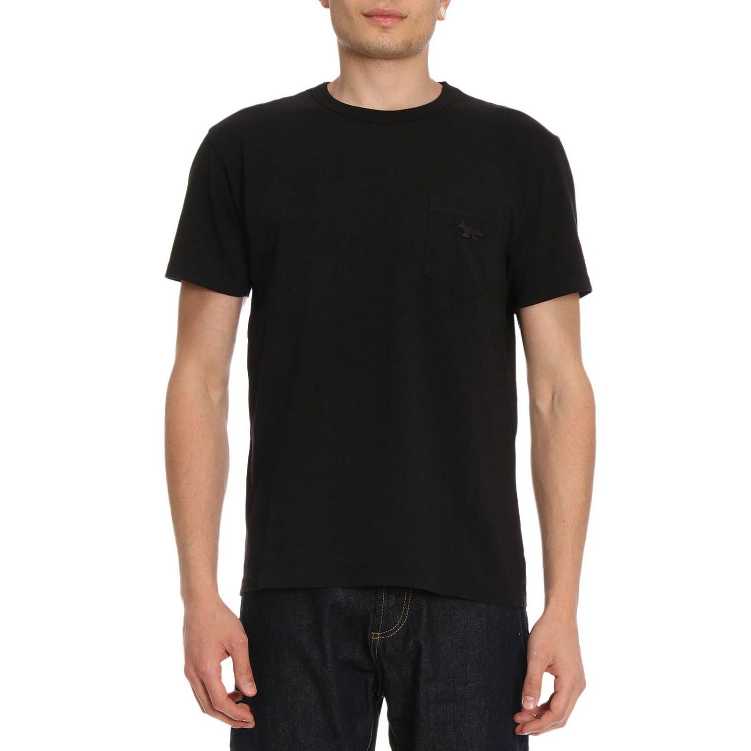 Maison Kitsuné Outlet: T-shirt men Maison KitsunÉ - Black | T-Shirt ...