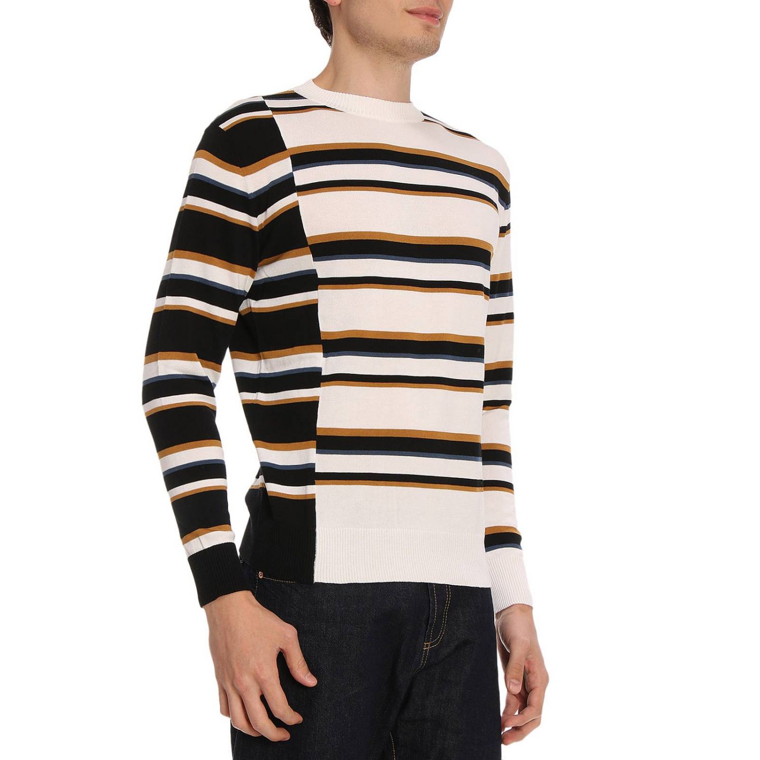 Maison Kitsuné Outlet: Sweater man - Striped | Maison Kitsuné Sweater ...