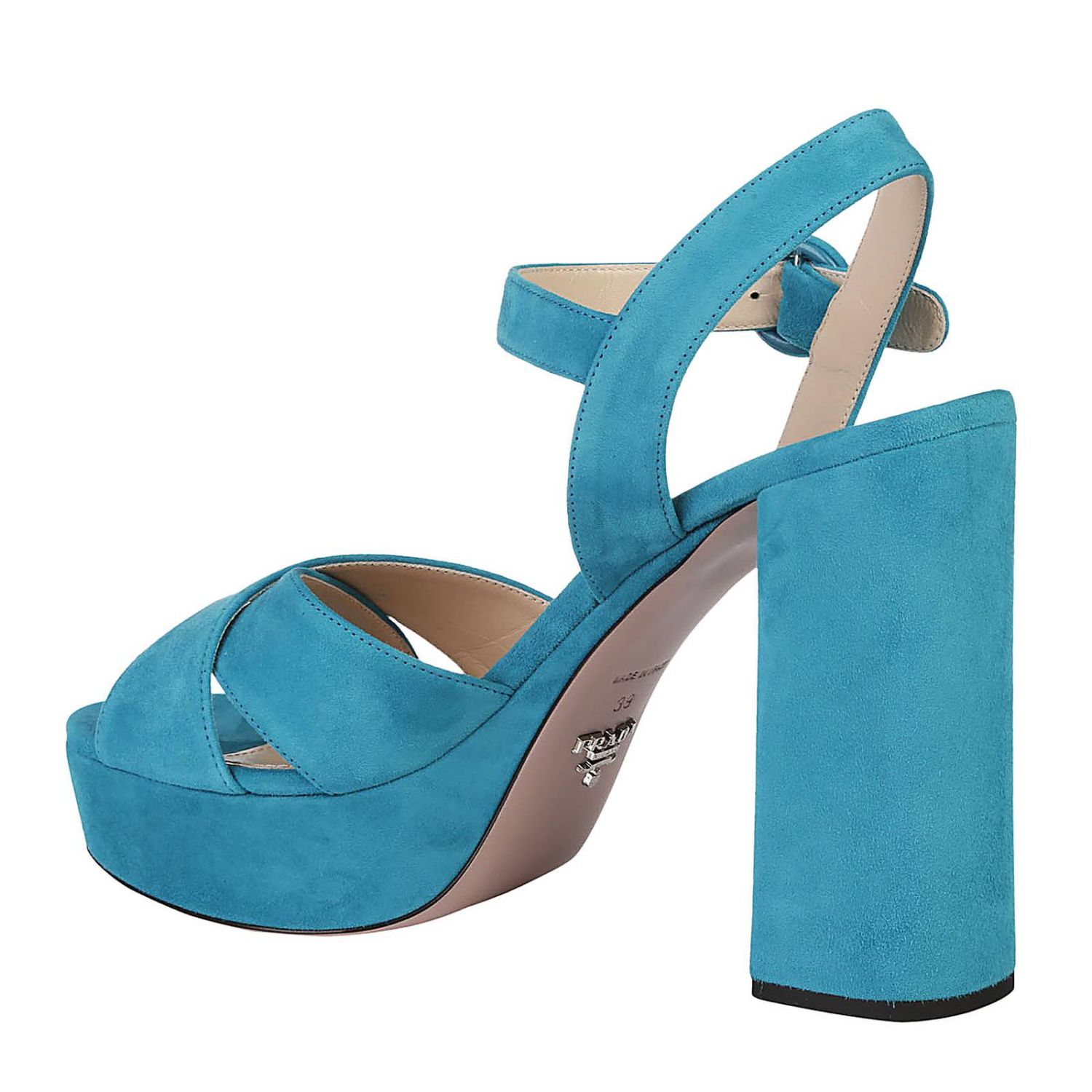 turquoise prada shoes