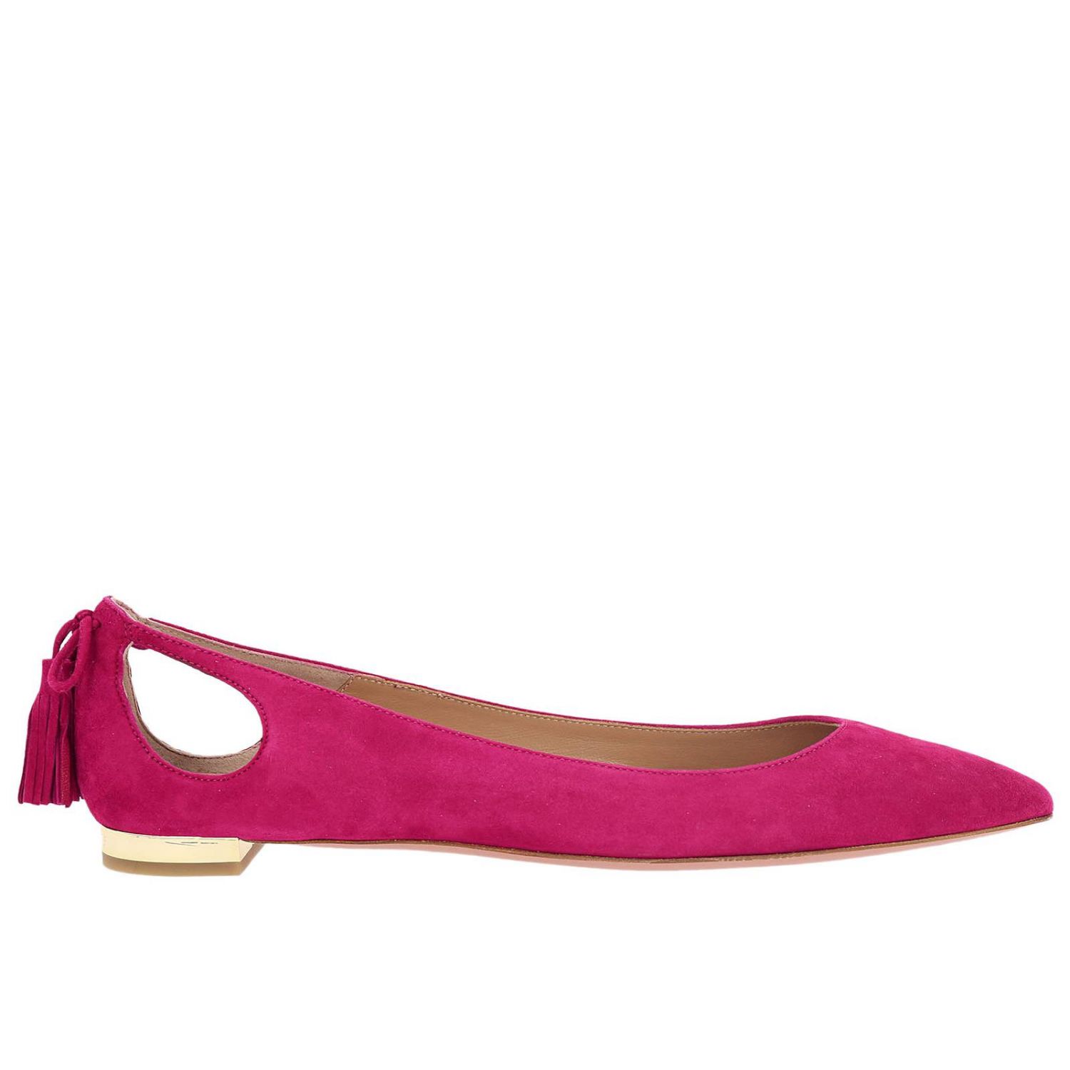 Schuhe Damen Aquazzura Ballerinas Aquazzura Damen Fuchsia Ballerinas Aquazzura Fomflap0 Sue Giglio De