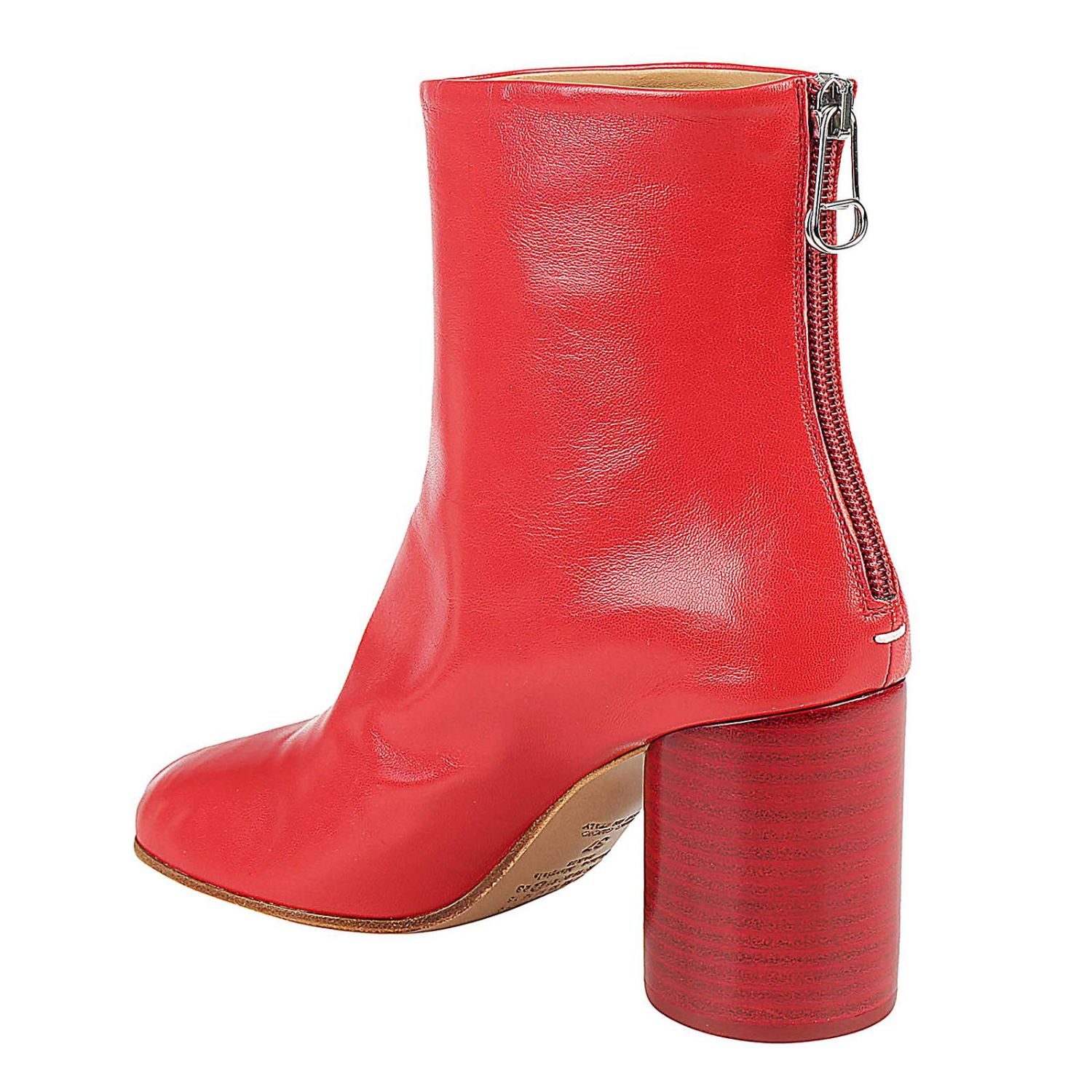 maison margiela red boots