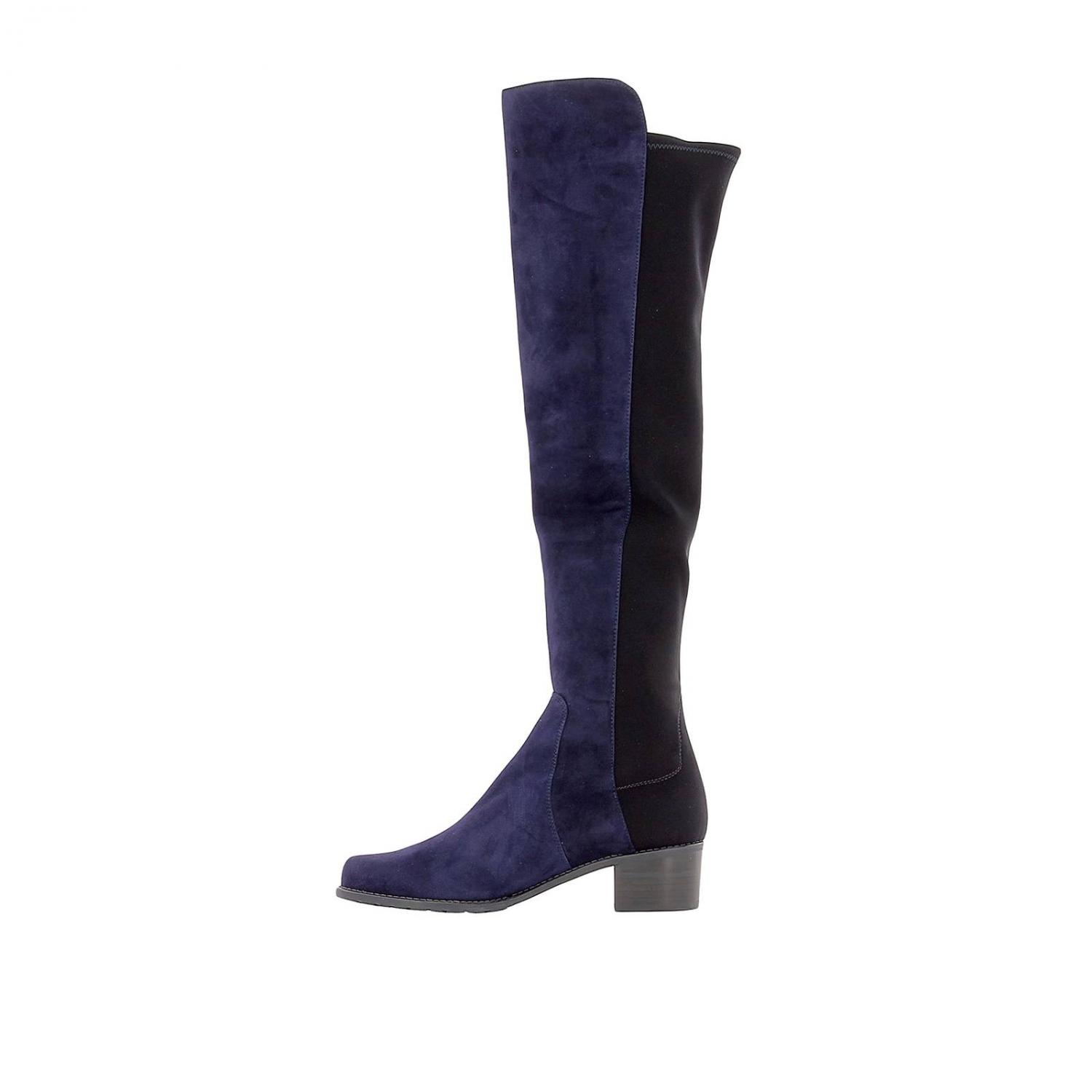 stuart weitzman blue boots