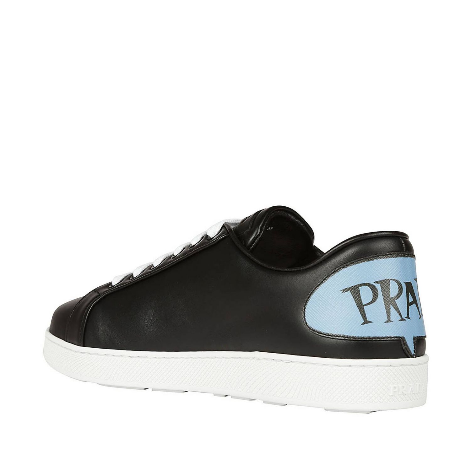 Basket prada femme noir best sale