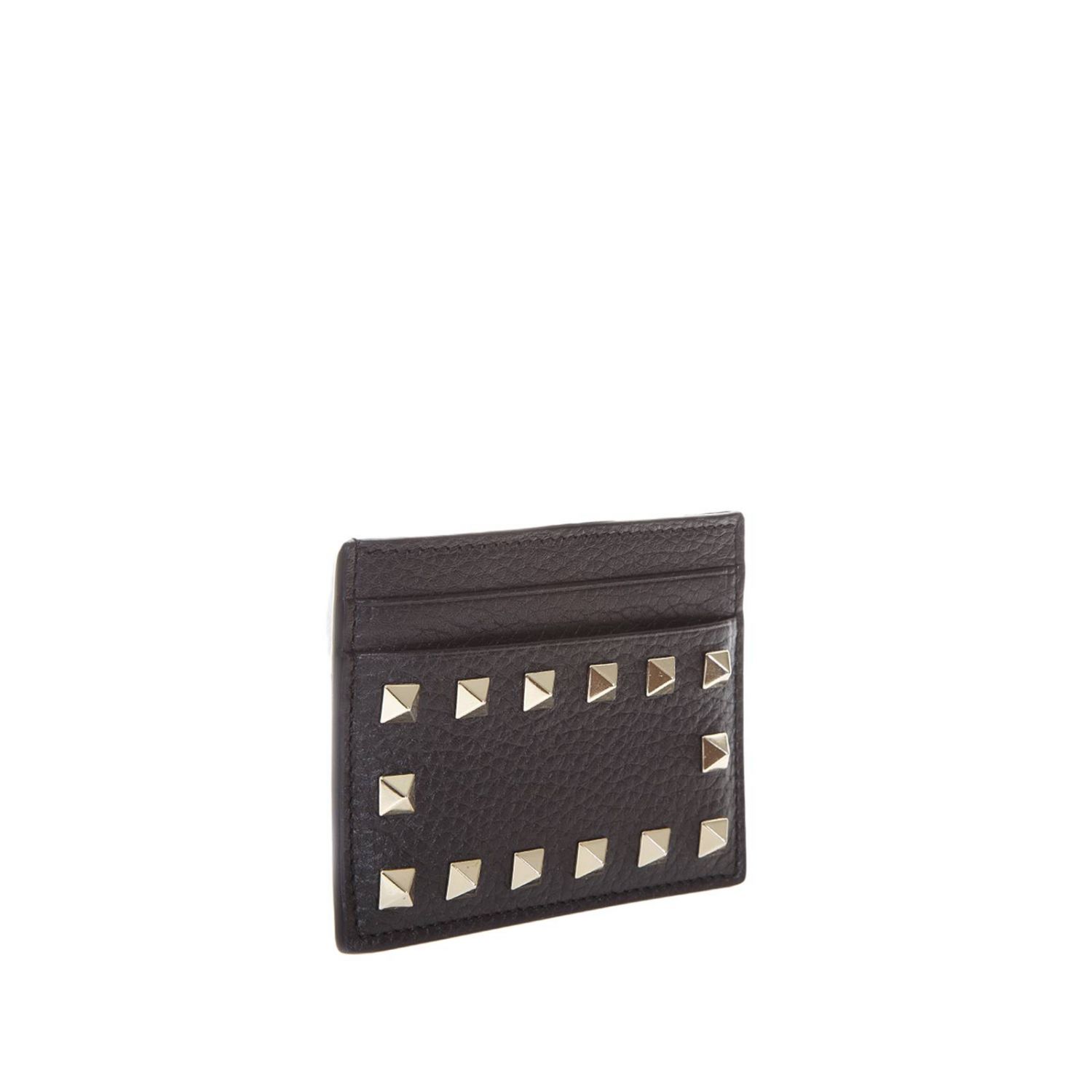 Valentino Rockstud credit card holder in real leather Wallet