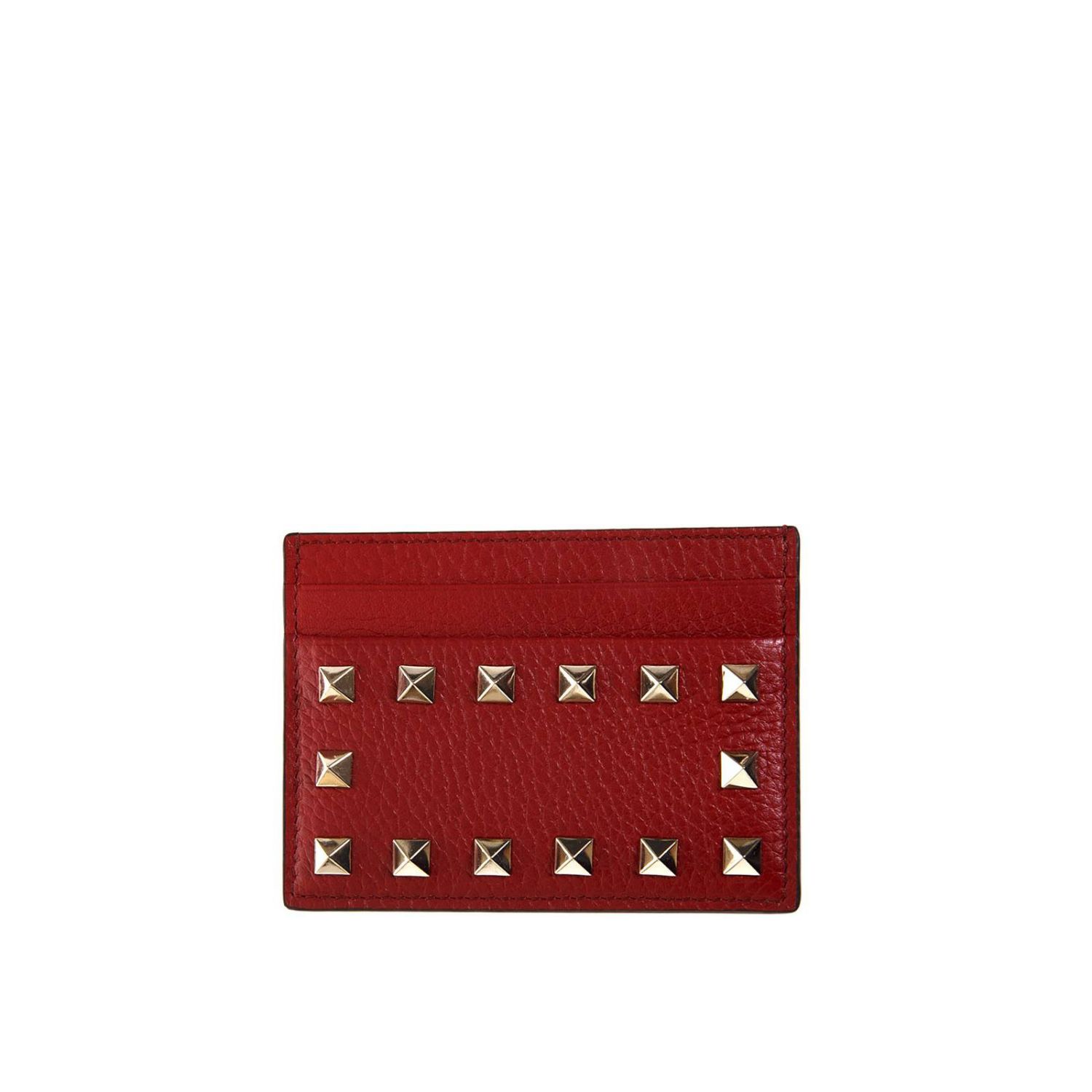 VALENTINO GARAVANI Valentino Rockstud credit card holder in real