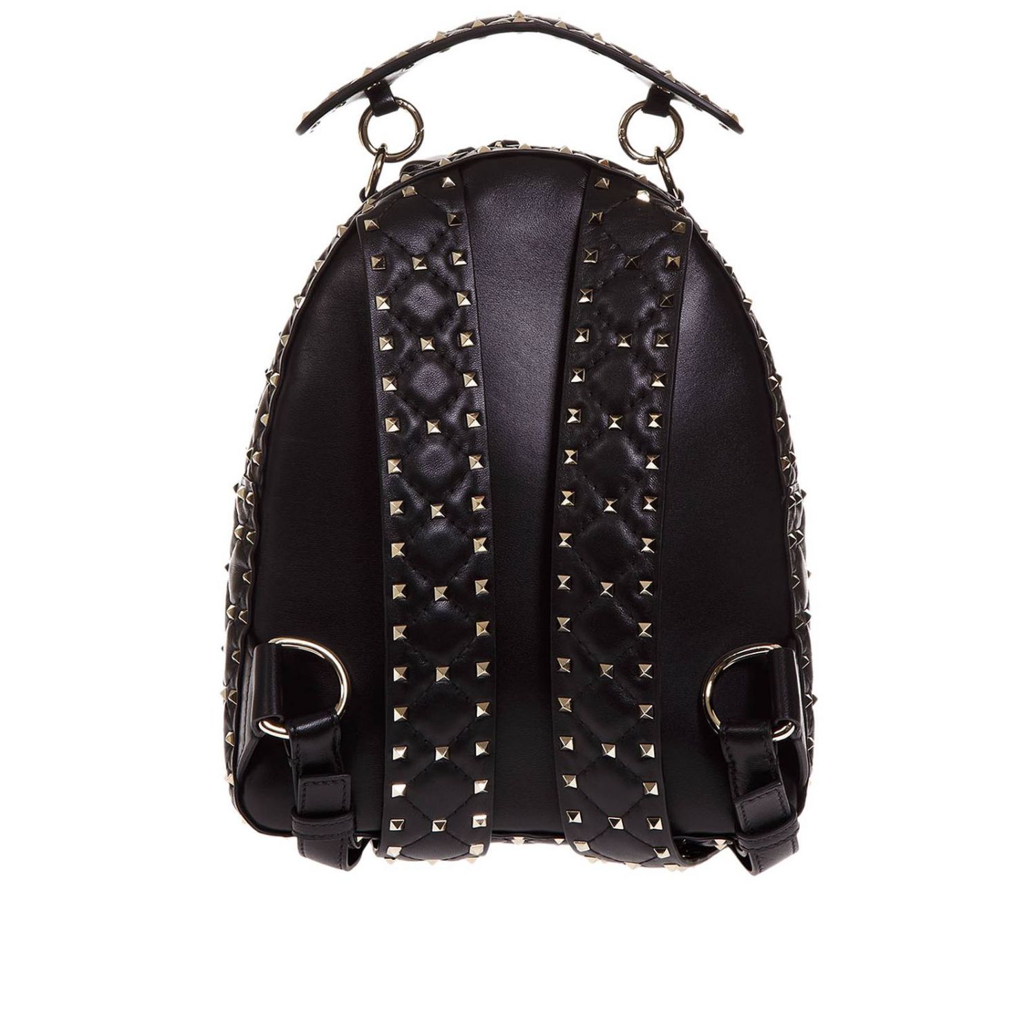 Valentino Rockstud Spike backpack in quilted nappa leather | Backpack ...