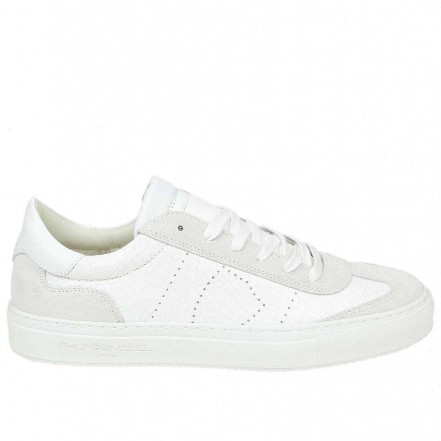 Philippe Model Outlet: Sneakers men - White | Sneakers Philippe Model ...