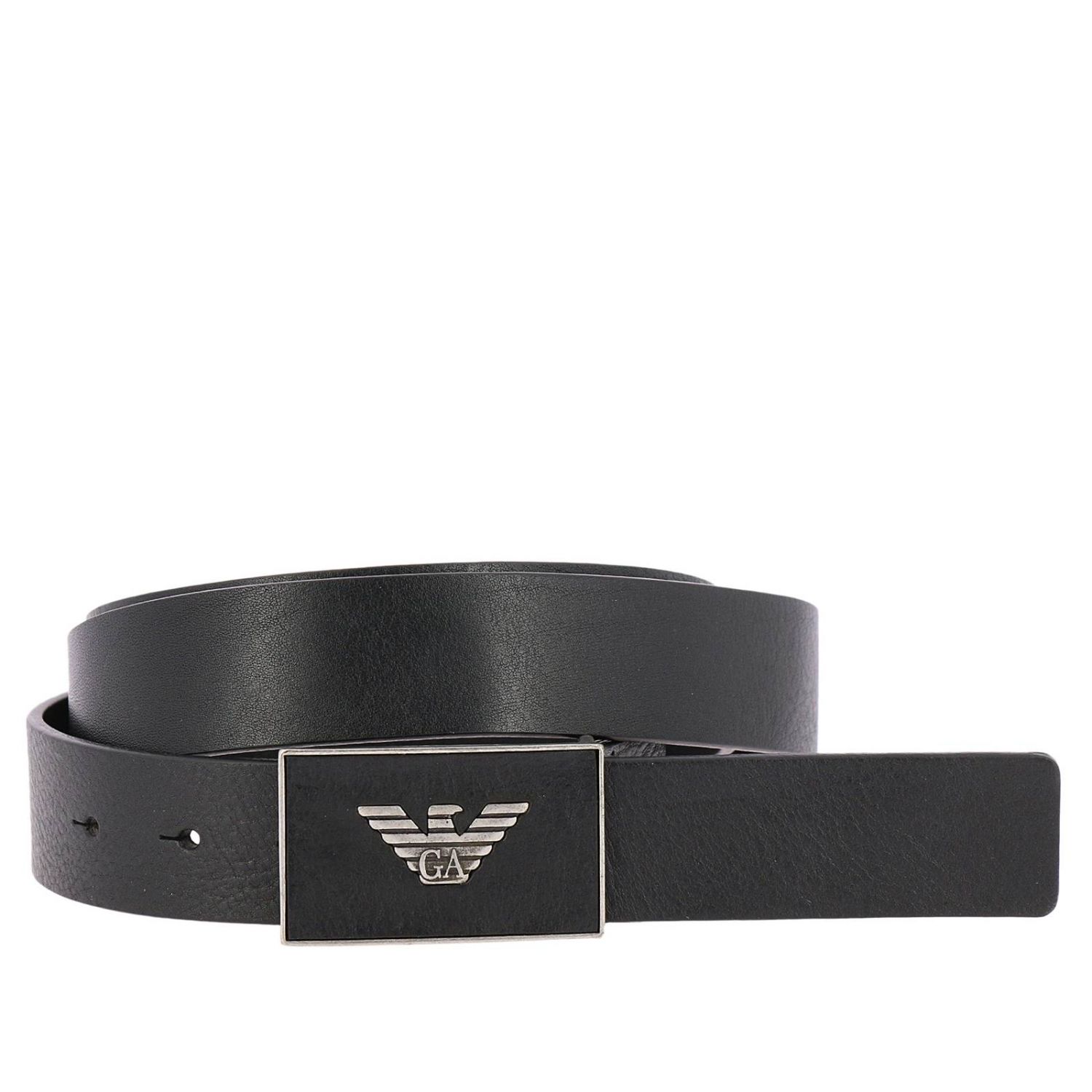black armani belt