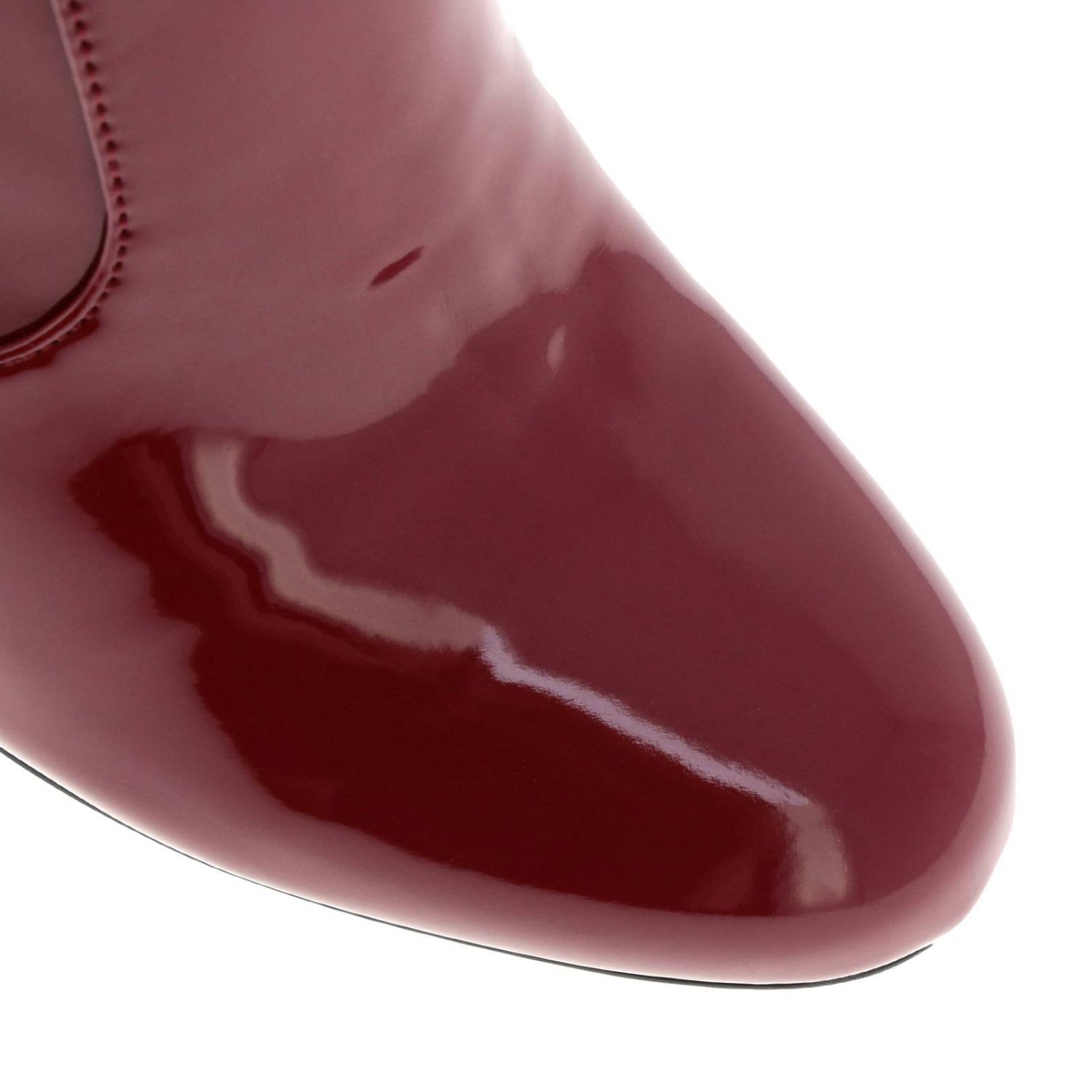 Prada stivali e stivaletti donna in saldo, rosso, pelle di vernice, 2019,  35 36.5 37 37.5 39 - Stileo.it