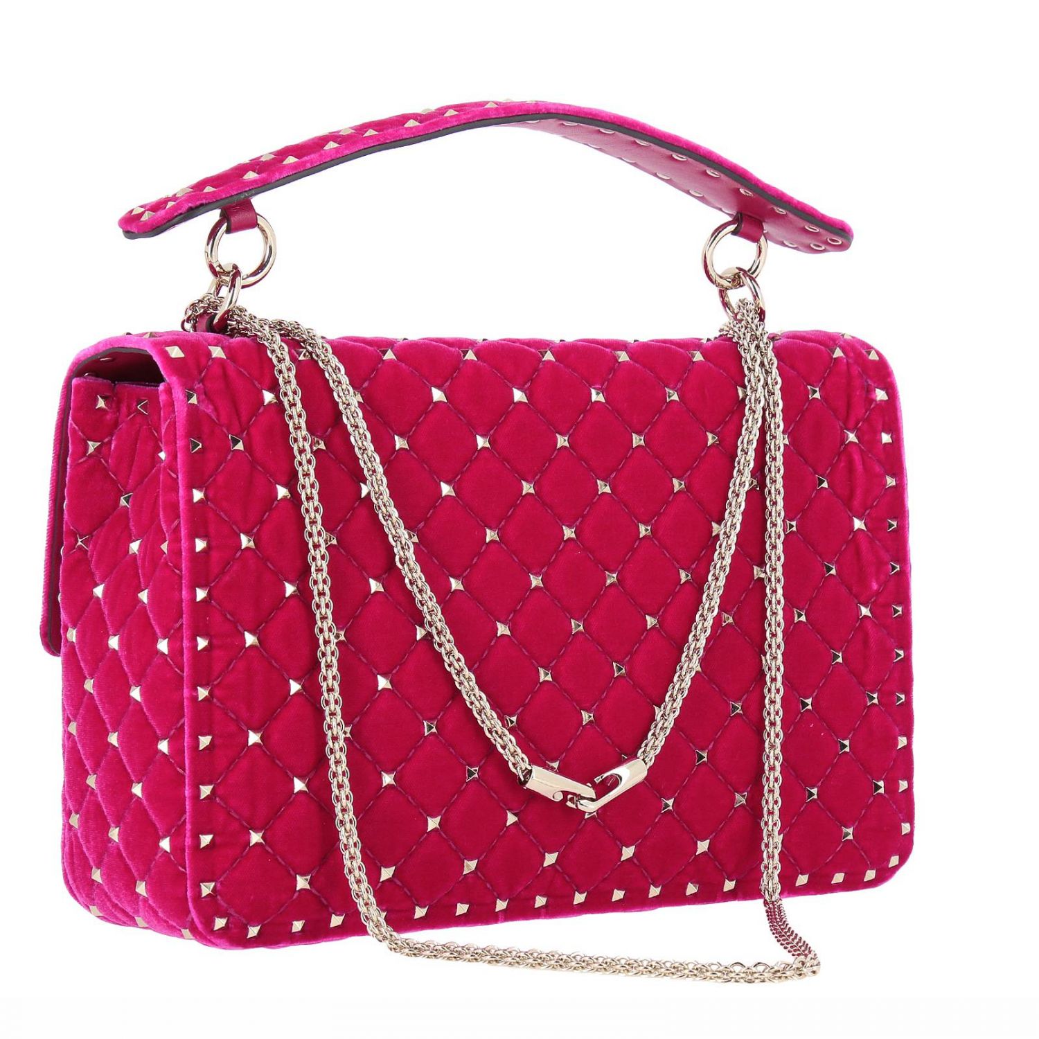 Borse Valentino garavani in Velluto Rosa - 22529433