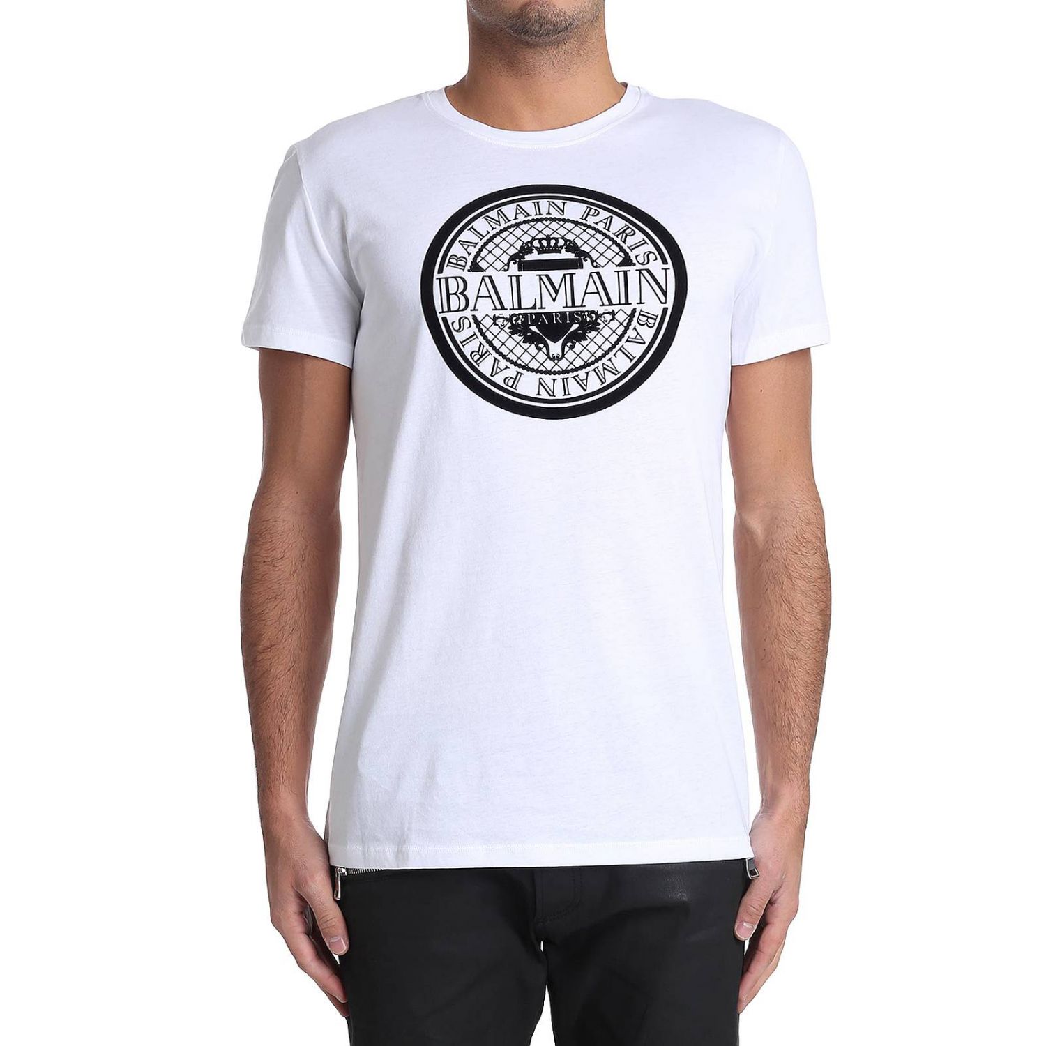 balmain t shirt white mens