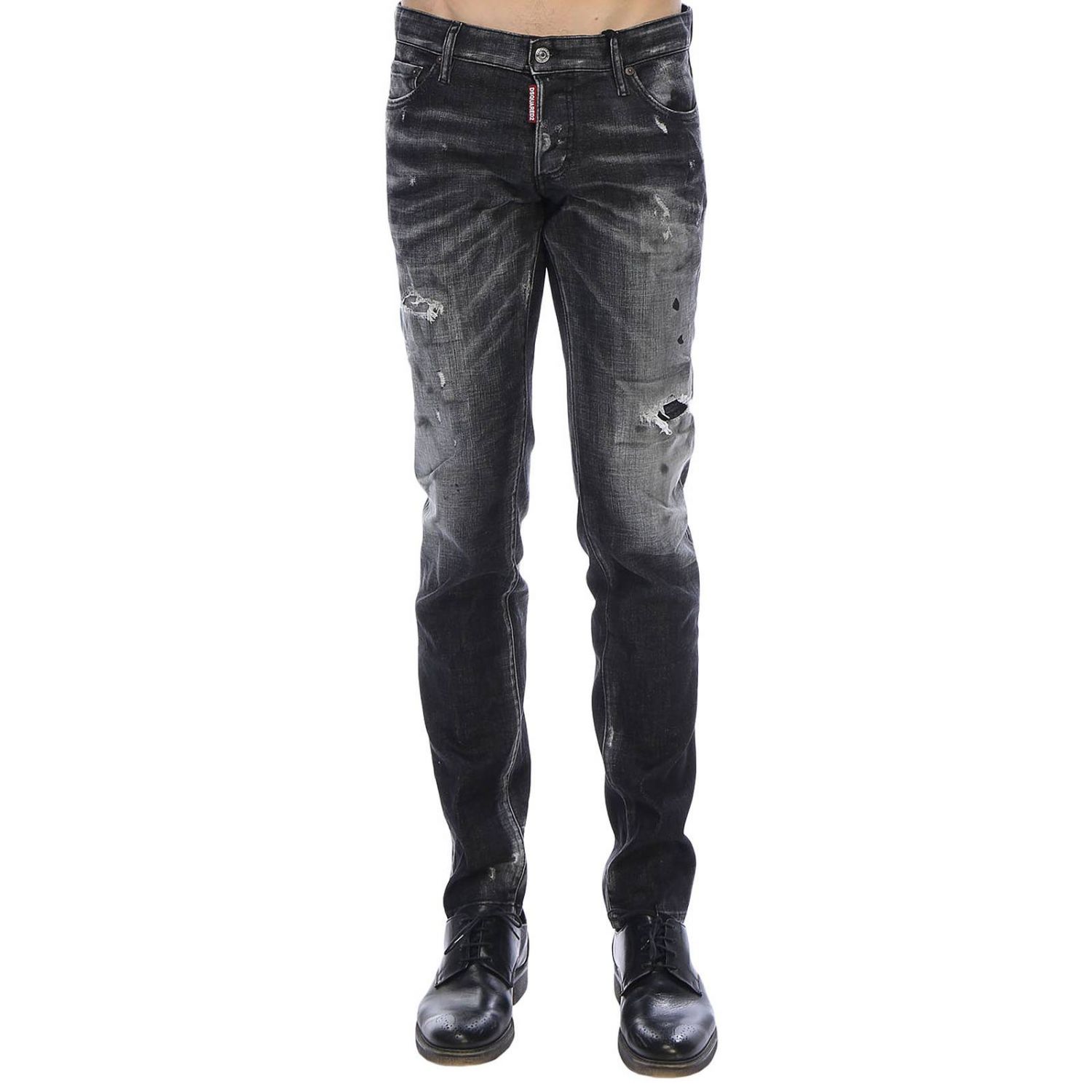 mens dsquared jeans black