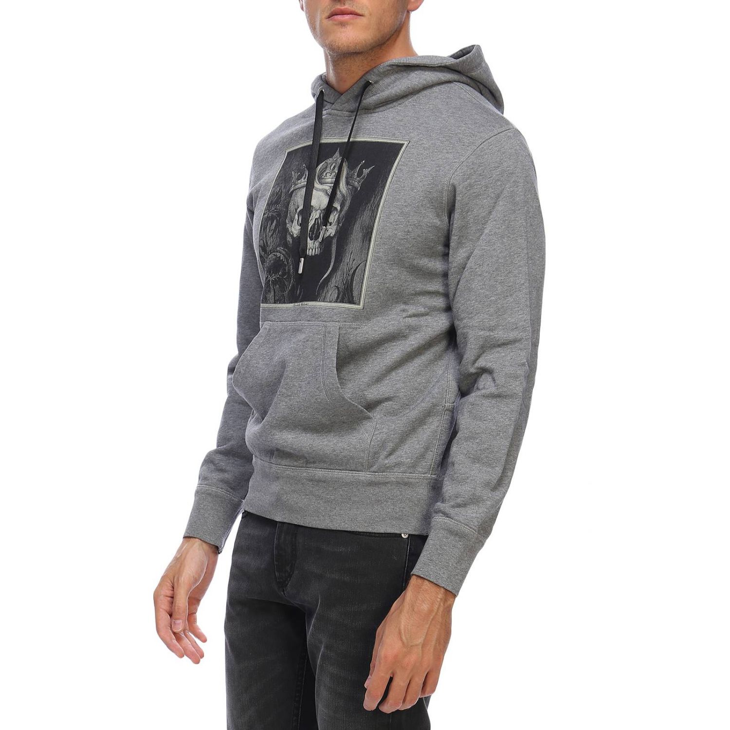 Mcq Outlet: Sweatshirt men ueen - Grey | Sweatshirt Mcq 520324 QLZ97 ...