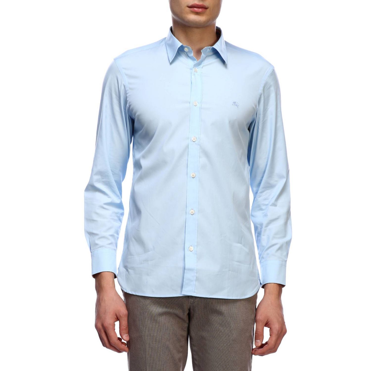 Burberry Outlet: Shirt men | Shirt Burberry Men Blue | Shirt Burberry ...