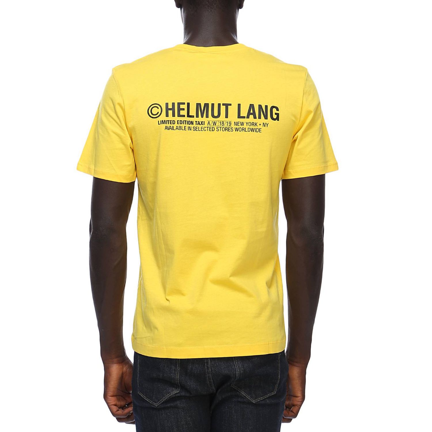 yellow helmut lang shirt