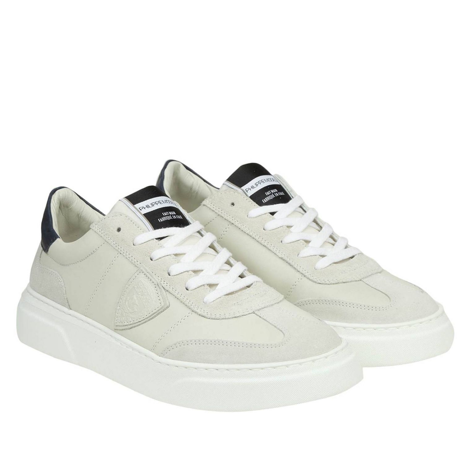 Philippe Model Outlet: Sneakers men - Yellow Cream | Sneakers Philippe ...