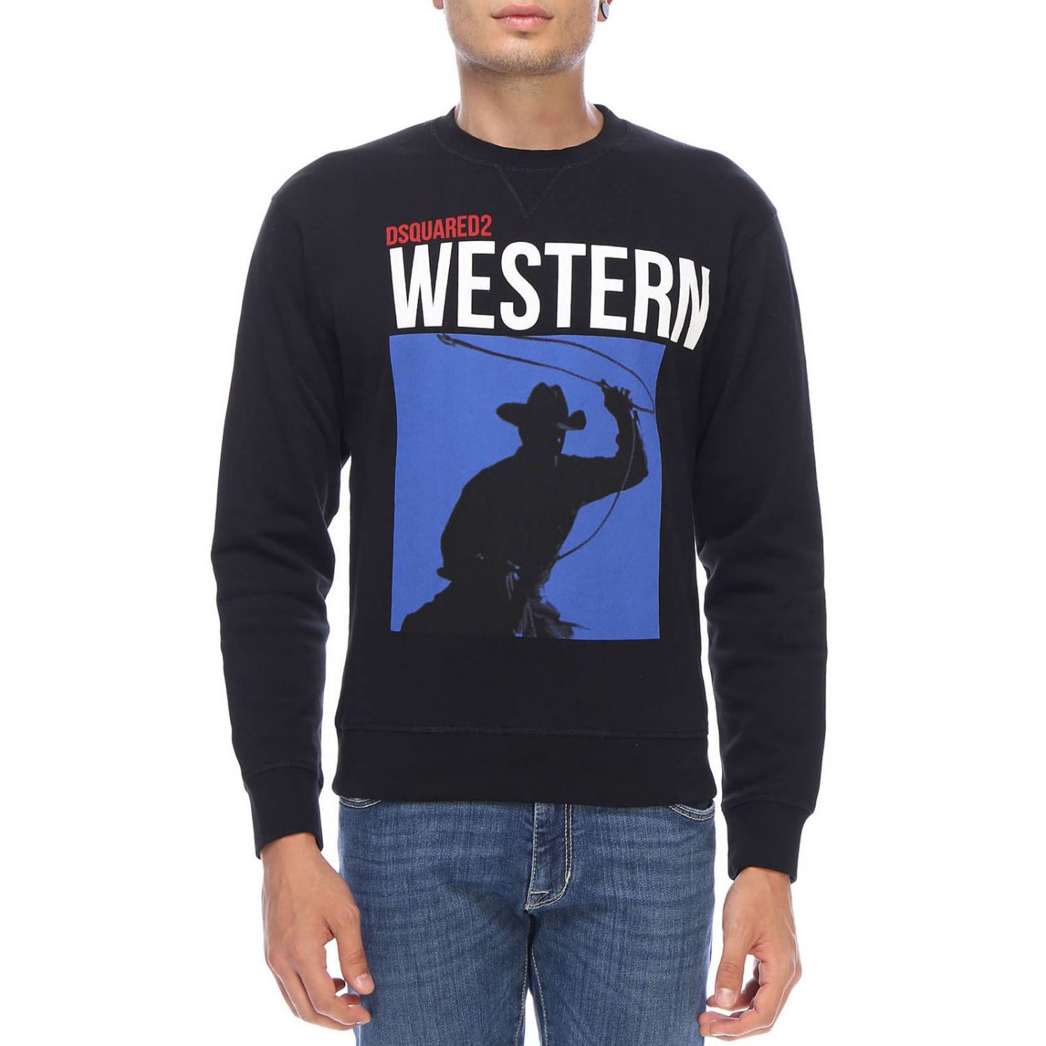 dsquared2 western sweatshirt