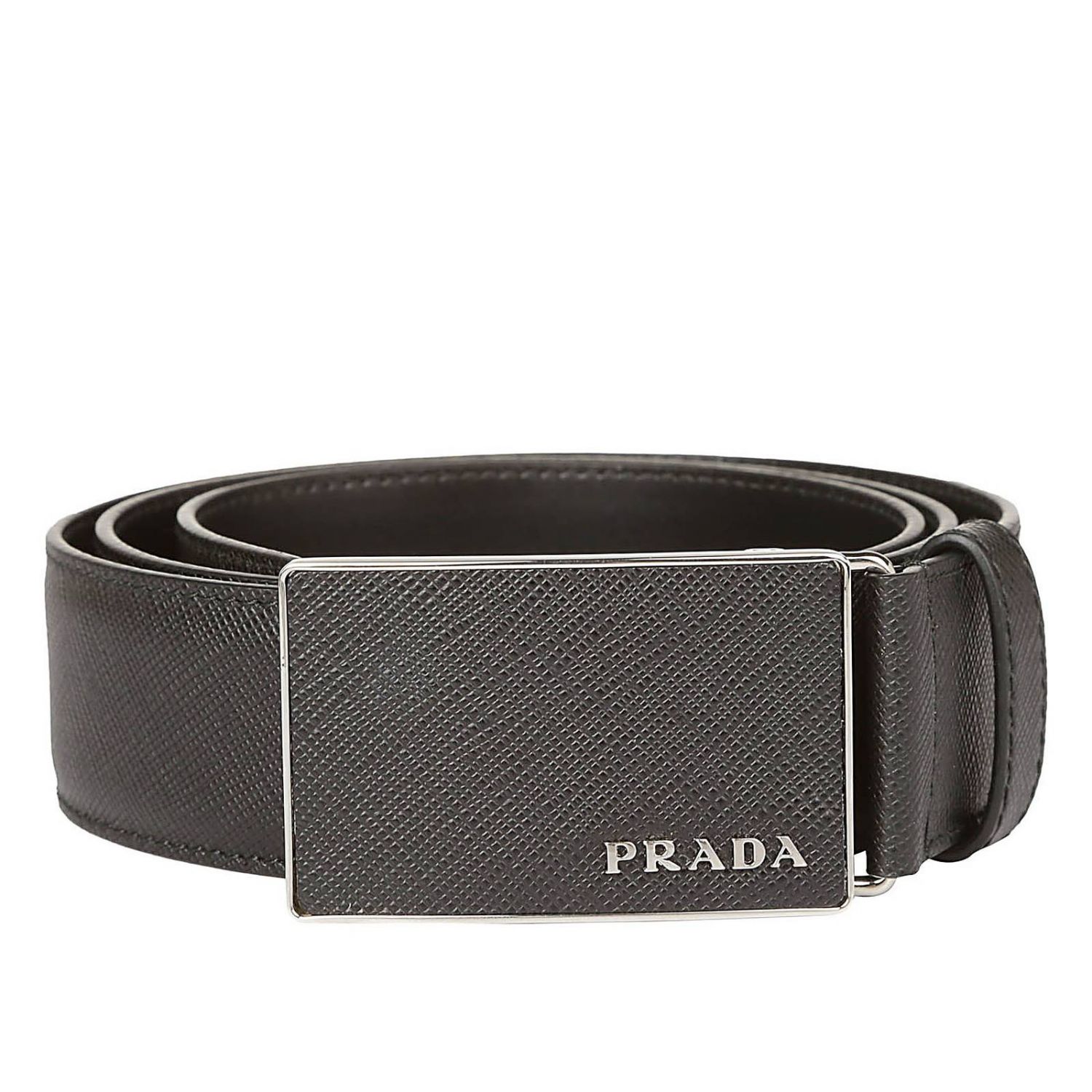 PRADA: Belt men | Belt Prada Men Black | Belt Prada 2CM188 053 Giglio EN