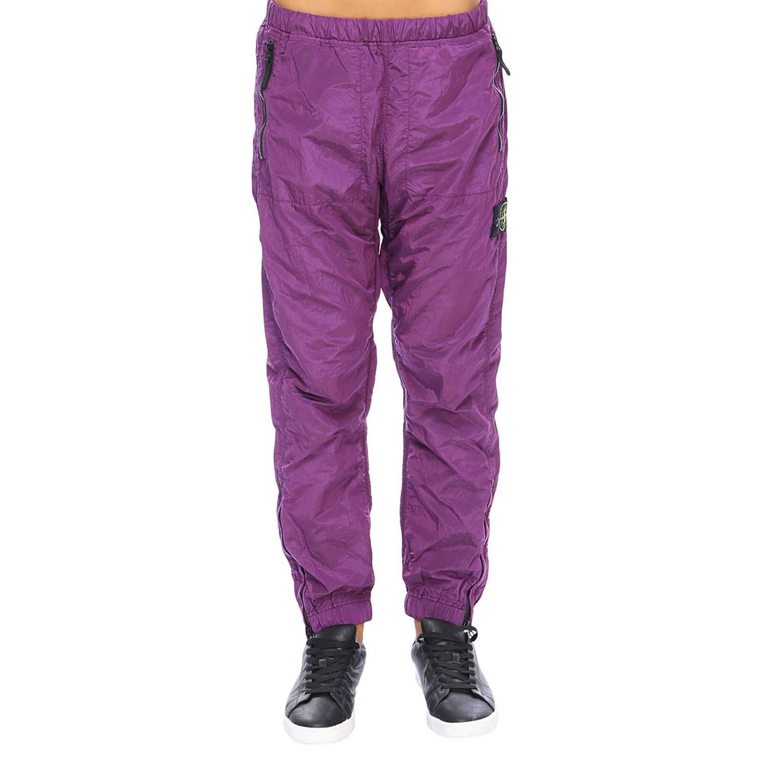 stone island purple pants