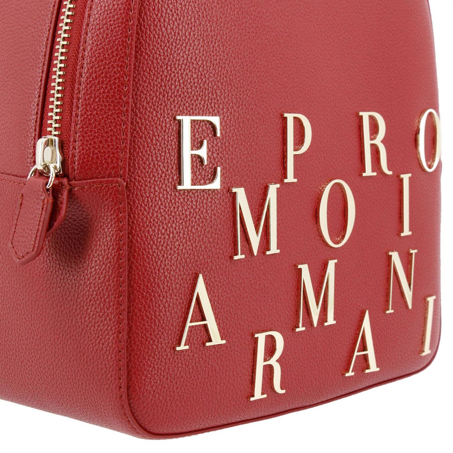 Emporio Armani Outlet: Mochila mujer - Rojo | Mochila Emporio Armani Y3L020  YH59A GIGLIO.COM