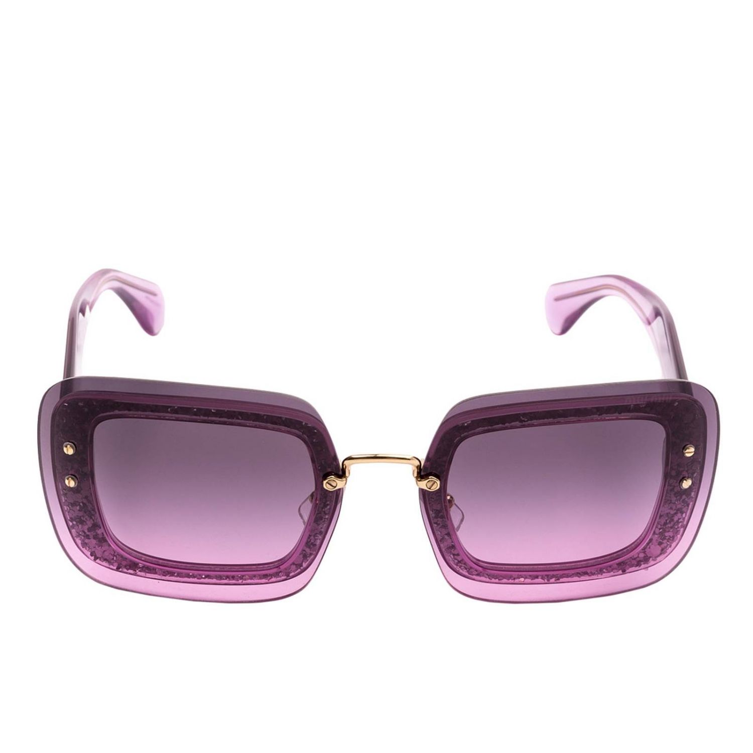 Miu Miu Outlet: Occhiali da sole SMU01R in acetato - Viola | Occhiali Miu  Miu SMU01R GIGLIO.COM