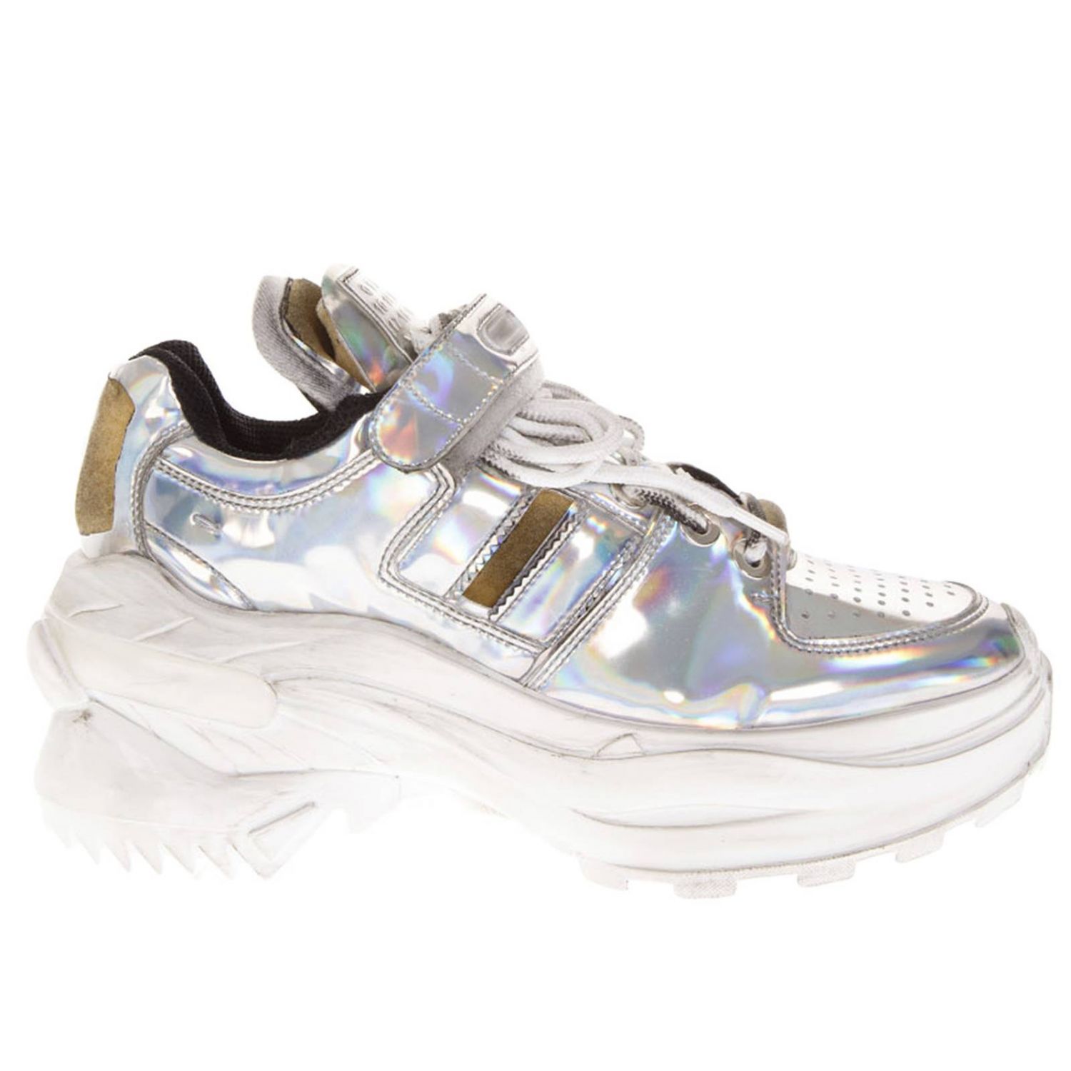 silver margiela sneakers