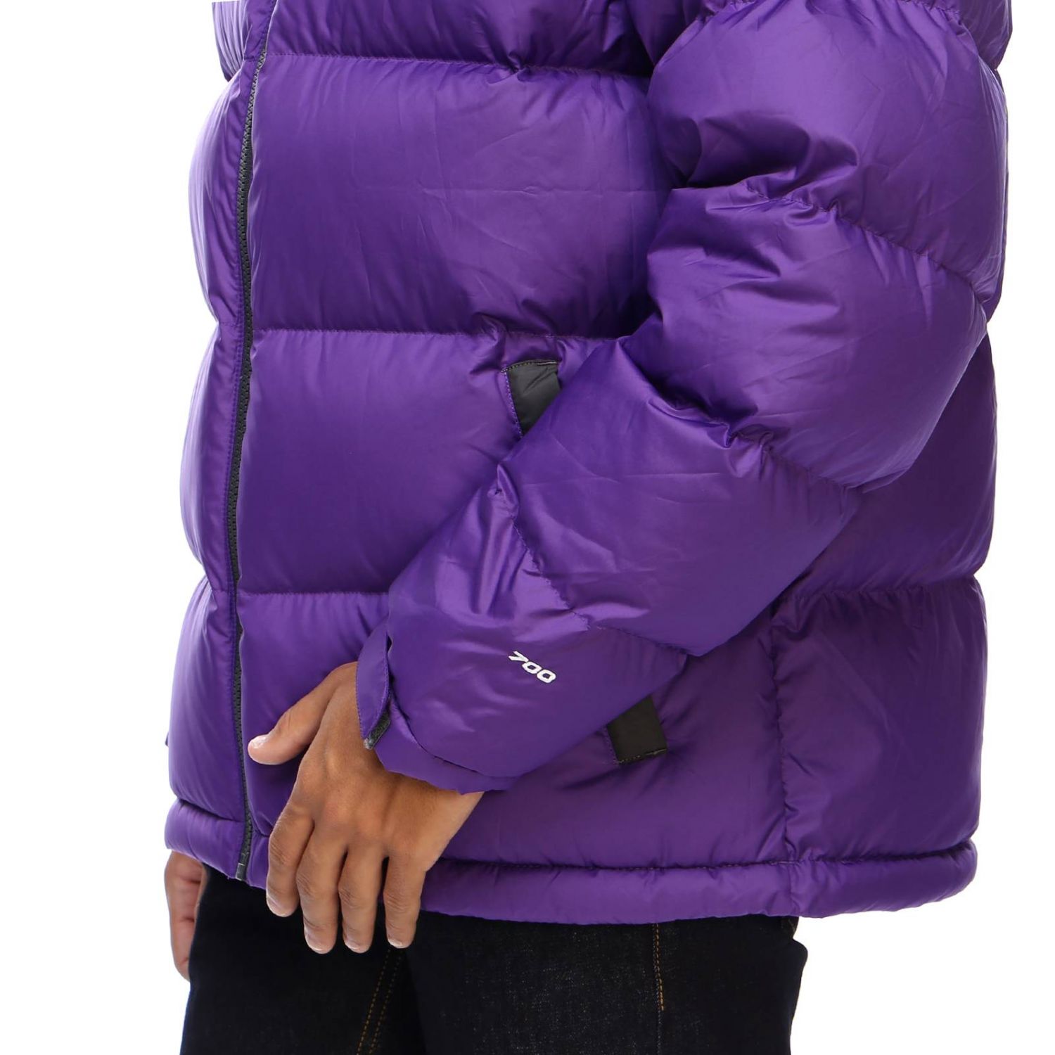 purple north face puffer jacket mens