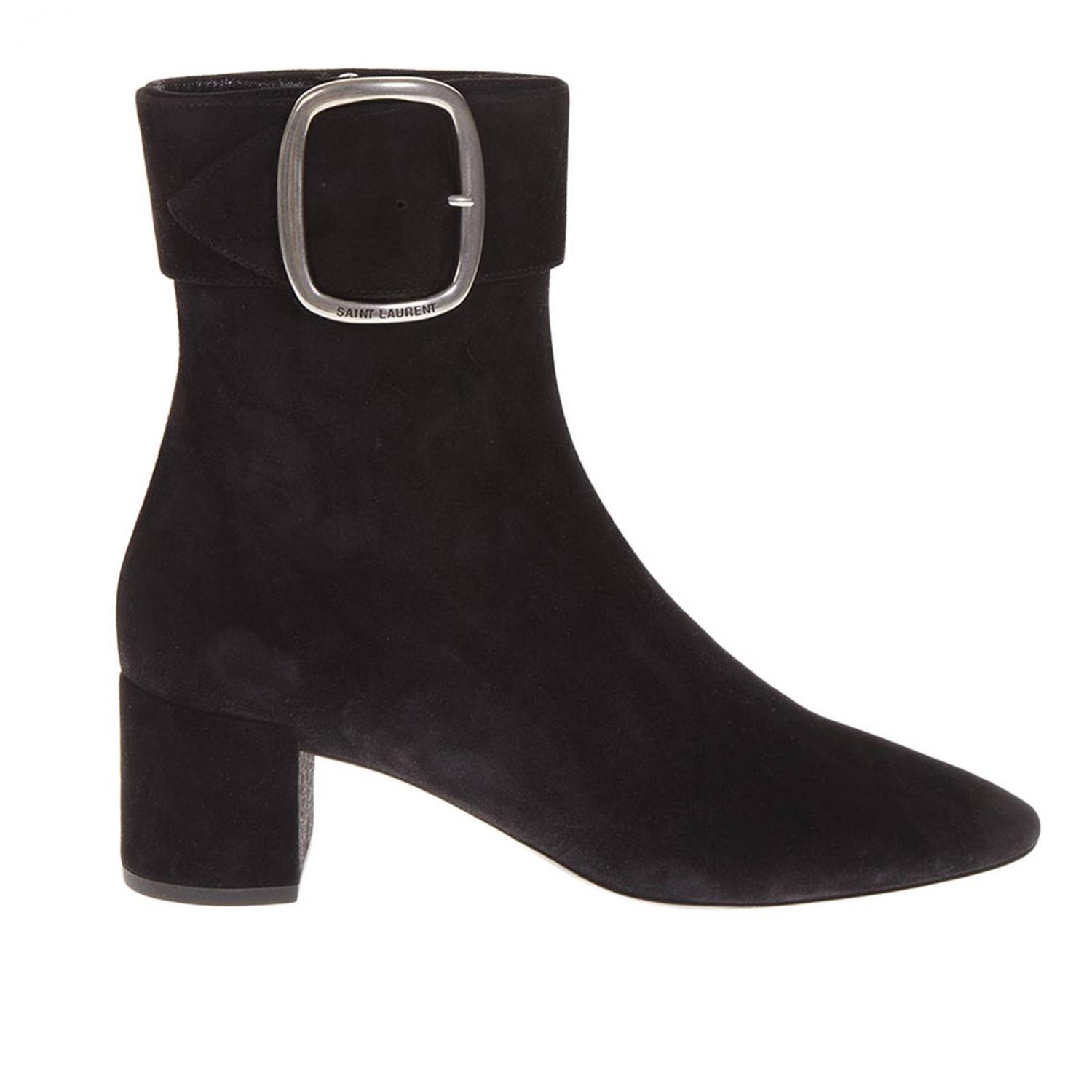 SAINT LAURENT: Boots women - Black | SAINT LAURENT boots 532031 0LI00 ...