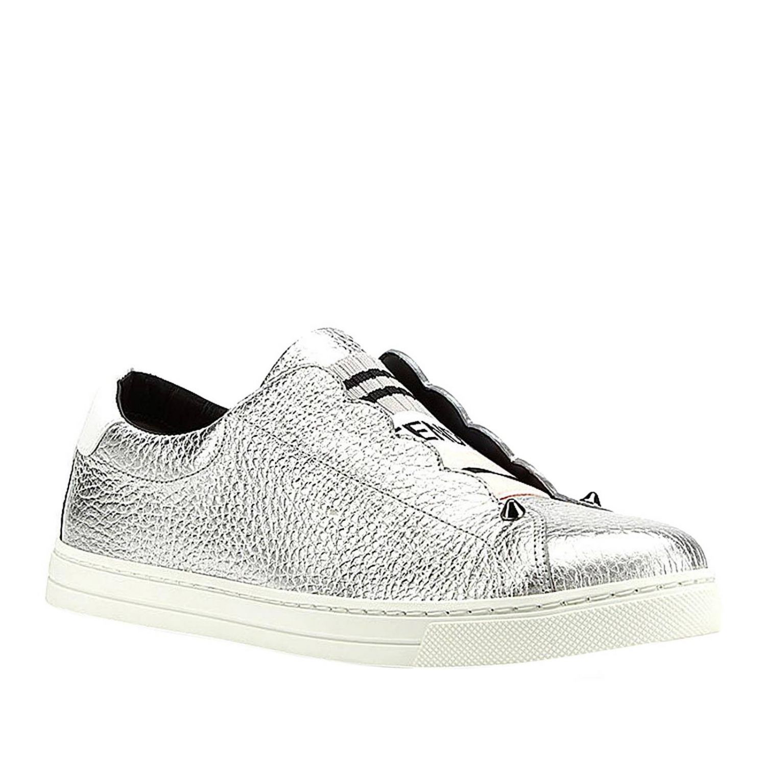 silver fendi sneakers