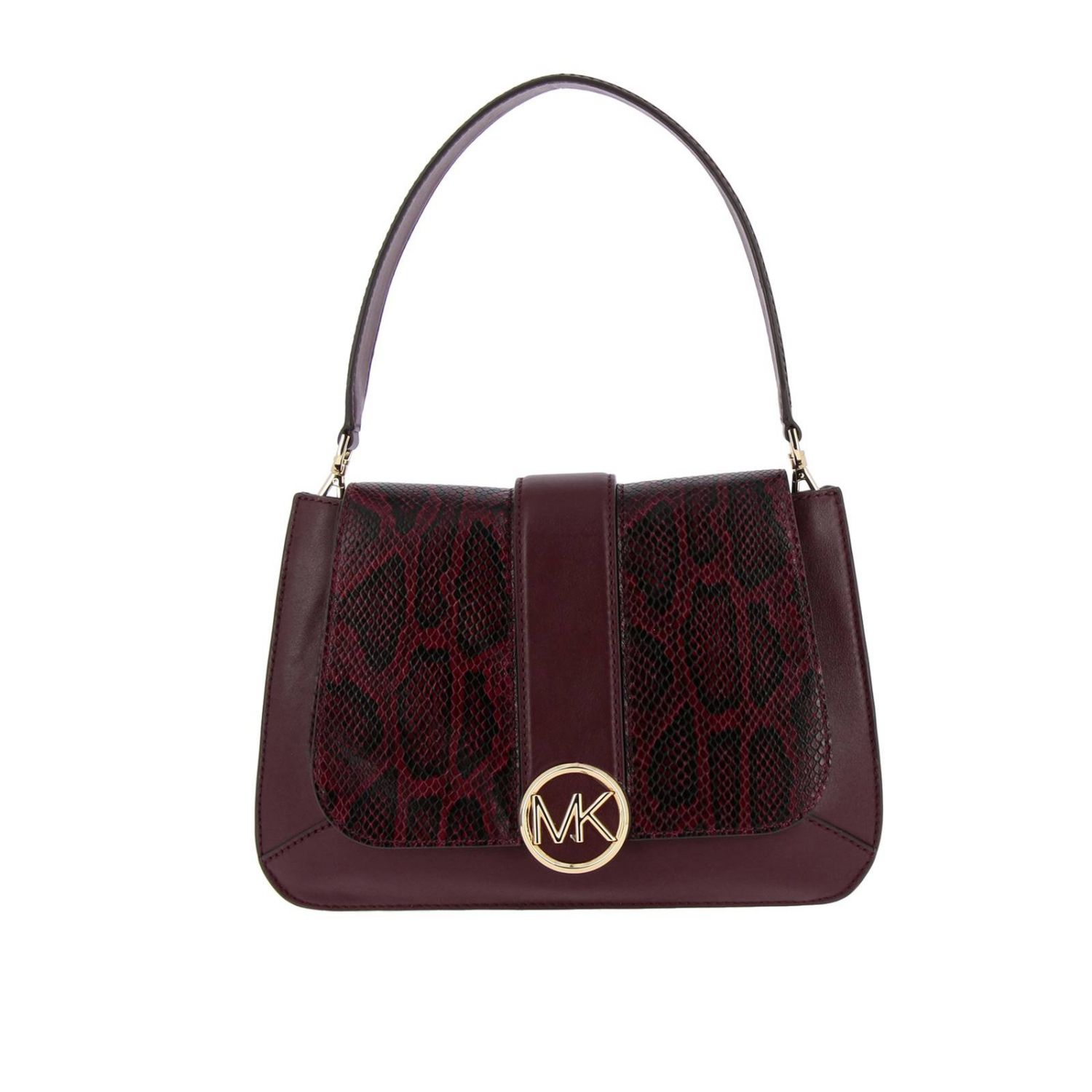 burgundy michael kors purse