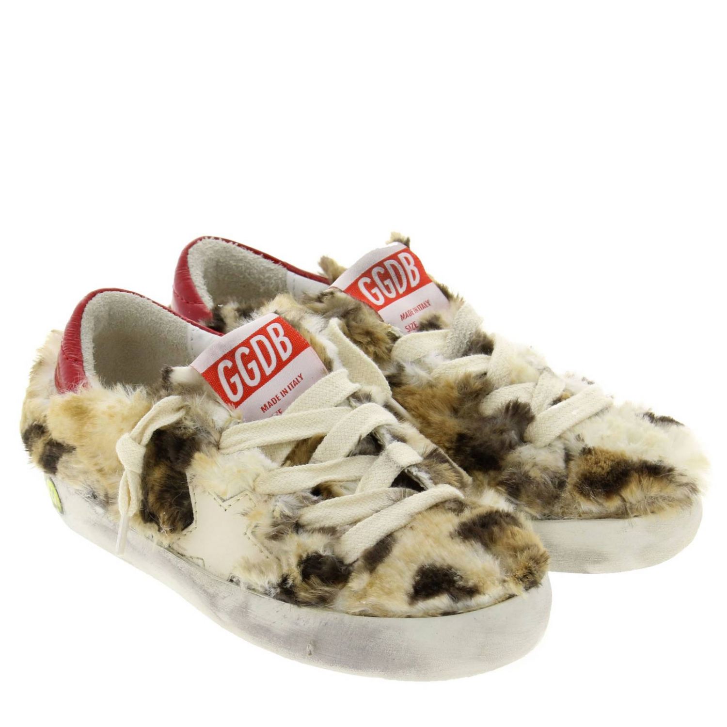 Golden Goose Outlet: Sneakers Superstar in pelliccia con stella in pelle -  Fantasia | Scarpe Golden Goose G33KS301 GIGLIO.COM