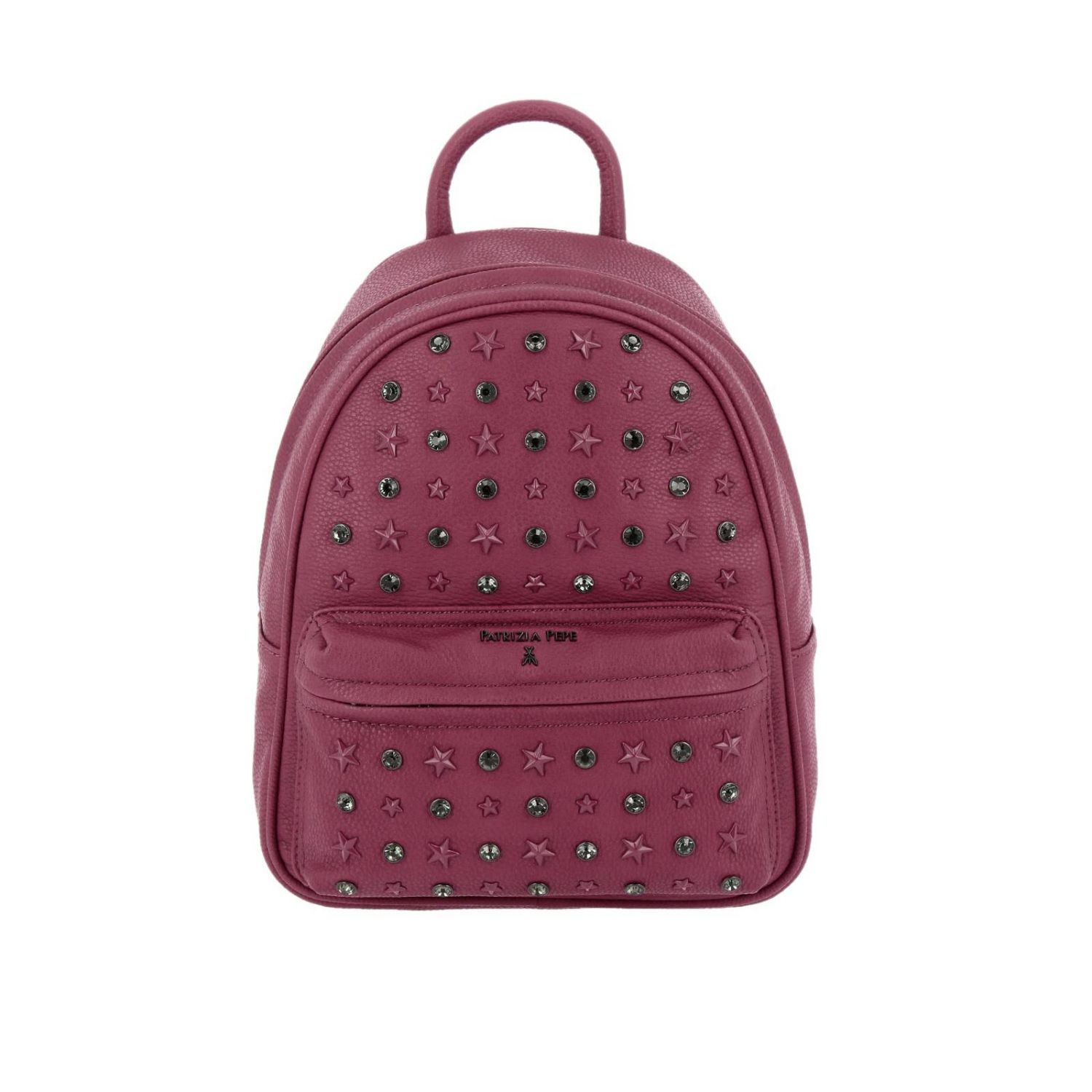 Patrizia Pepe Outlet: Zaino full zip con maxi borchie di stelle e strass -  Rubino | Zaino Patrizia Pepe 2V7768 A4E9 GIGLIO.COM
