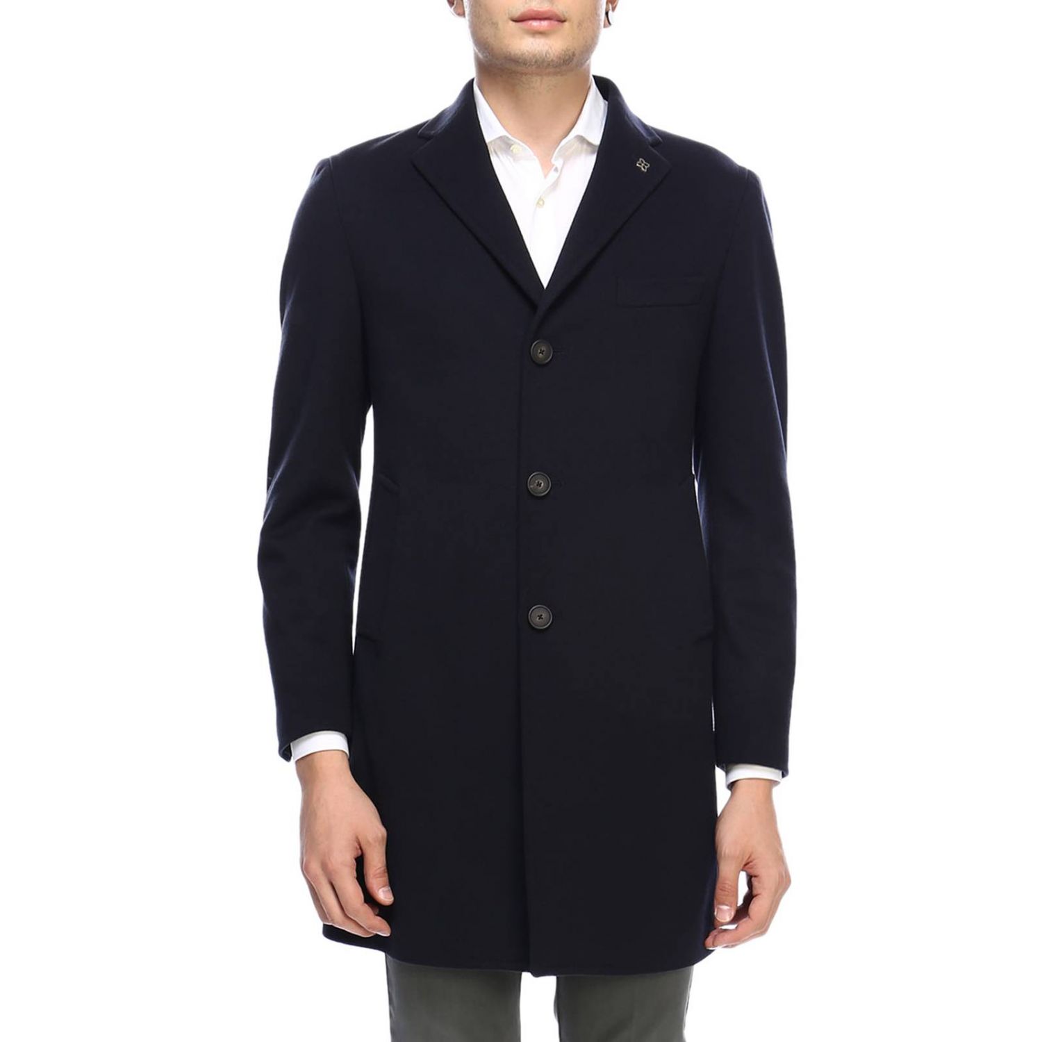 Tagliatore Outlet: Coat men - Blue | Coat Tagliatore CFBM13X 35UIC070 ...