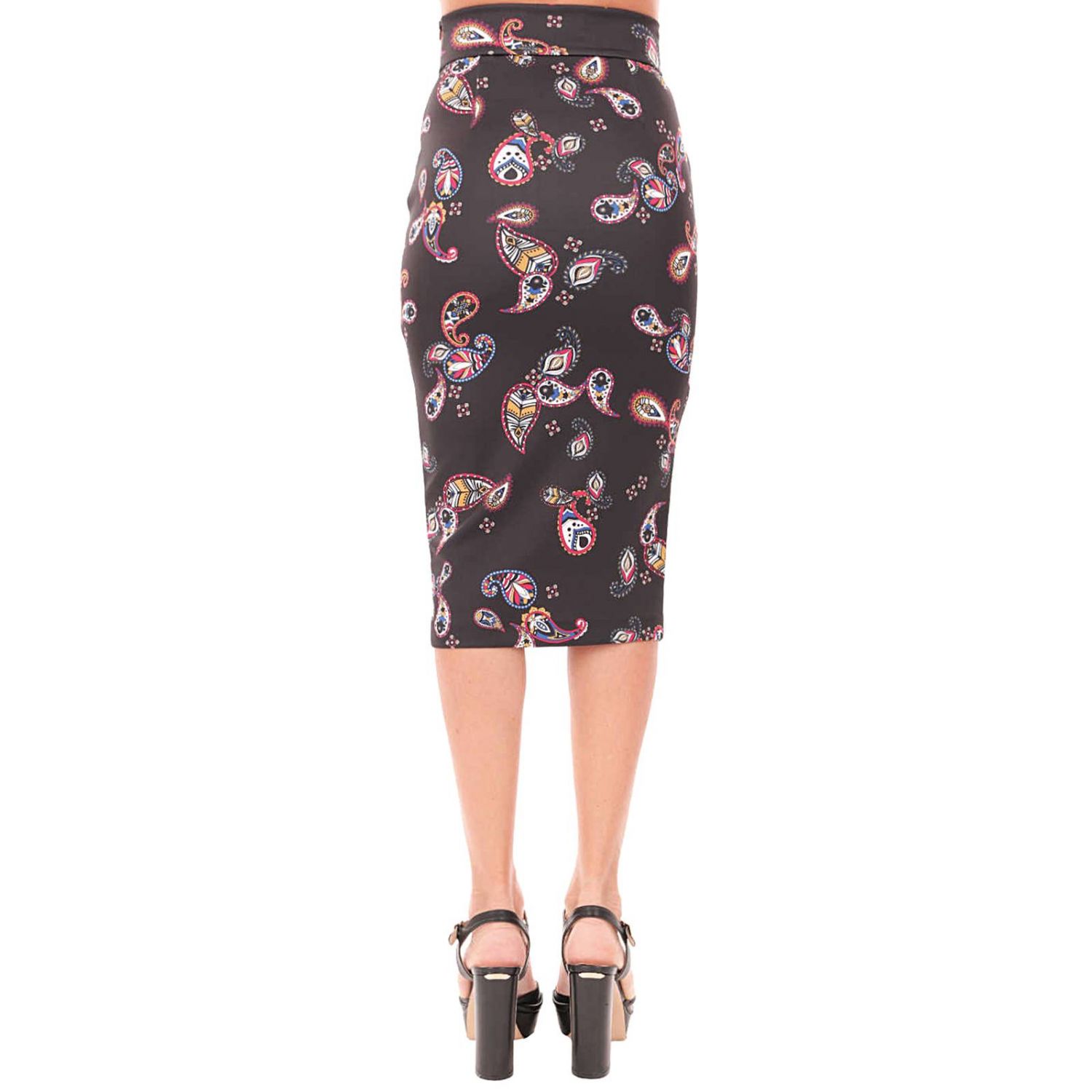 vita alta gonne dorate