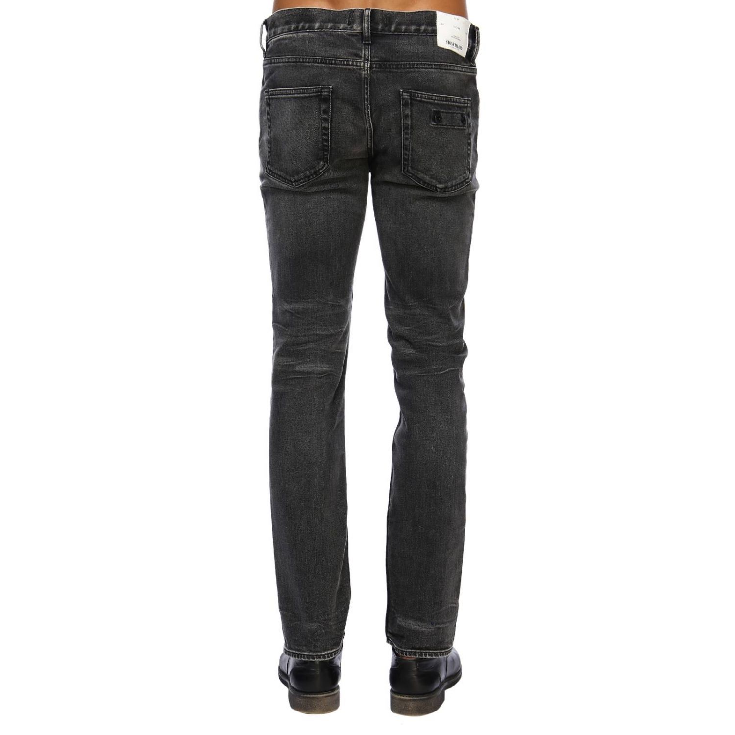 Stone Island Outlet: Jeans men - Grey | Jeans Stone Island J2ZT8 GIGLIO.COM